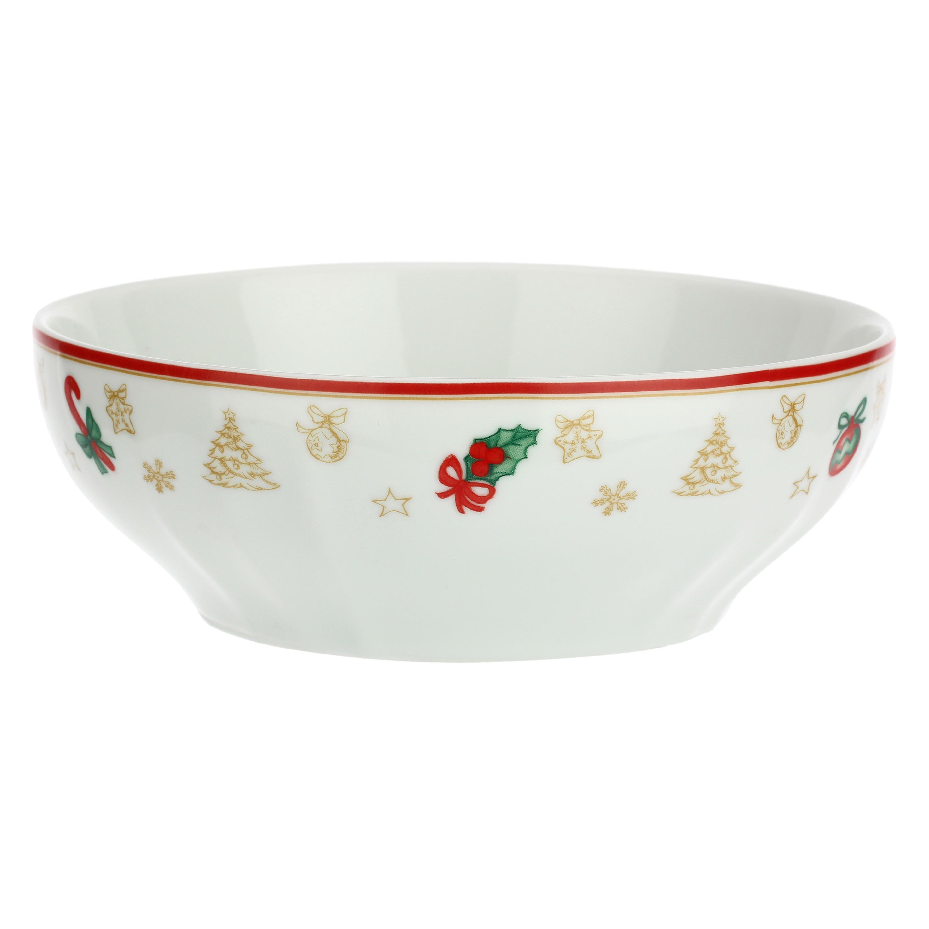 Set da 6, Insalatiera, Christmas Edition - Porcellana, Ø16,5 cm