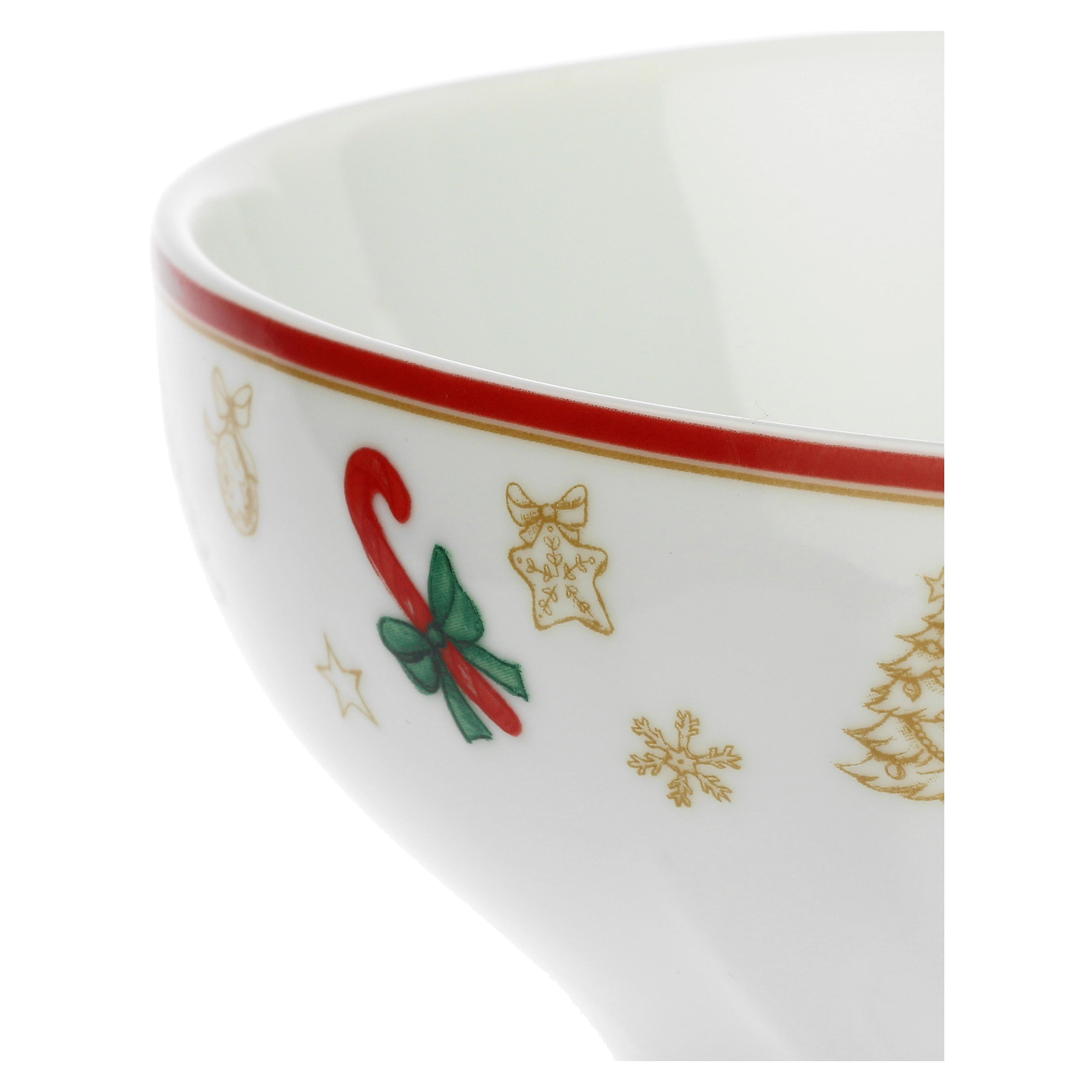 Set da 6, Insalatiera, Christmas Edition - Porcellana, Ø16,5 cm