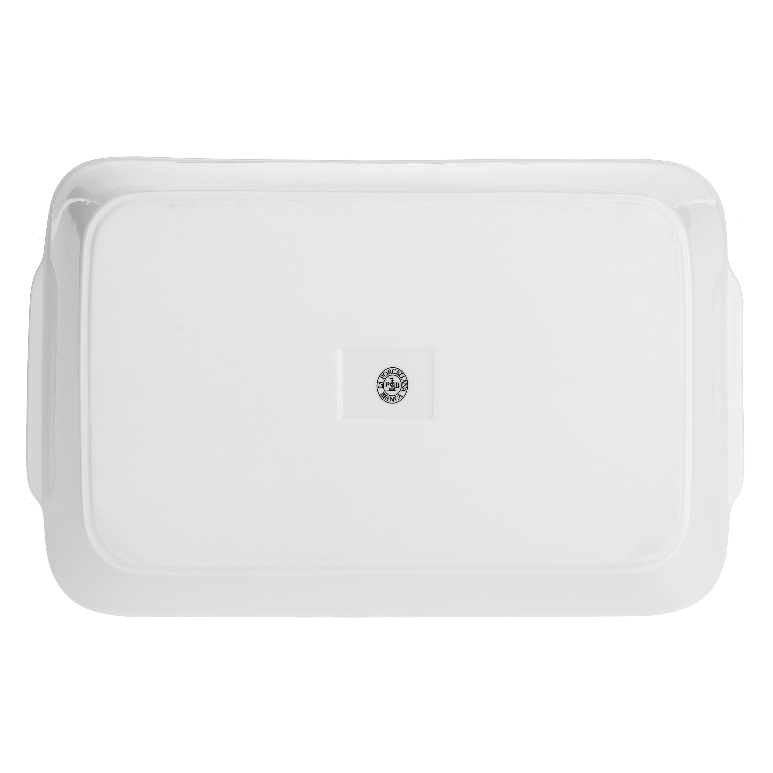 Set da 2, Teglia Rettangolare Stondata, Anghiari - Porcellana, 39x25 cm