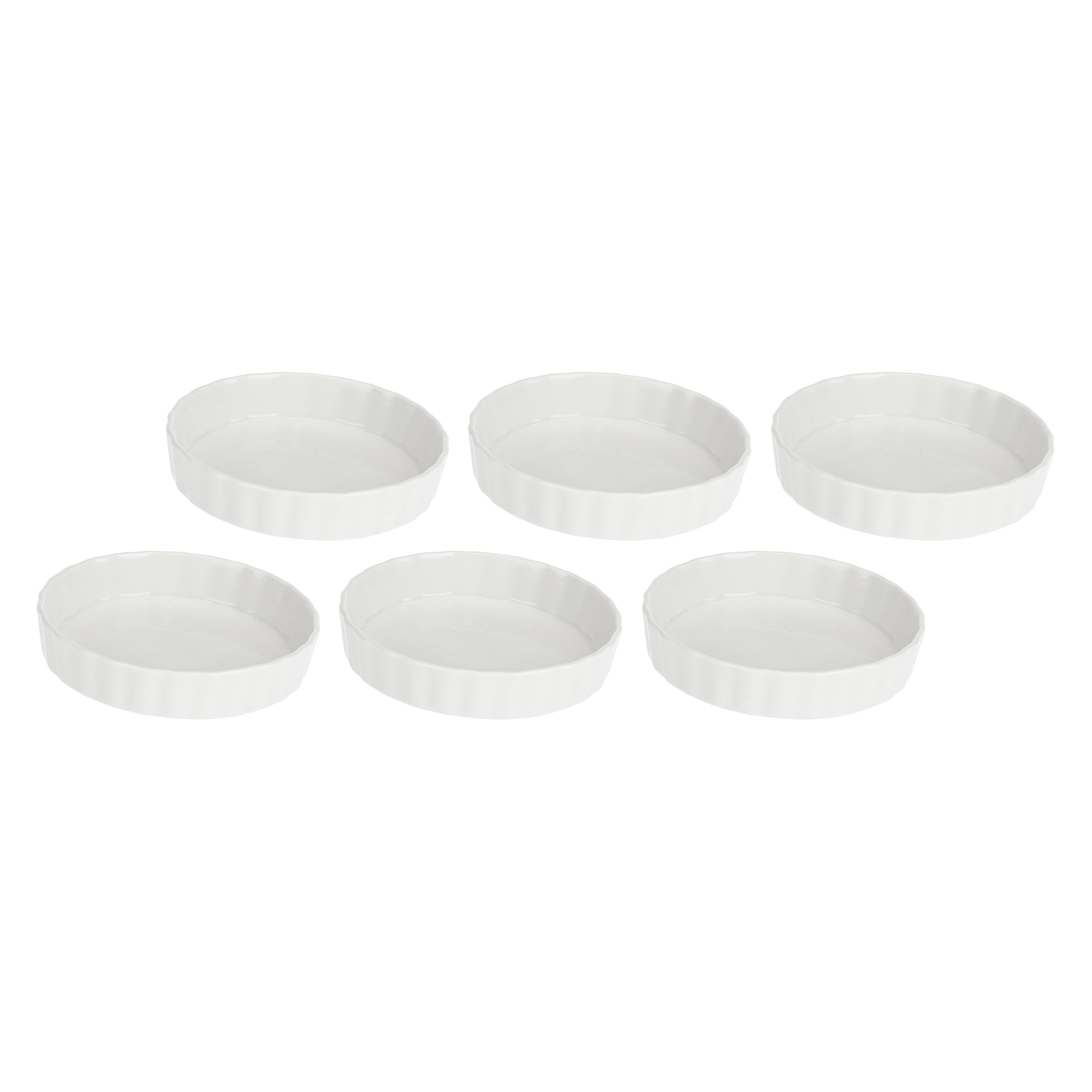 Set da 6, Flan, Arezzo - Porcellana, 12,5 cm