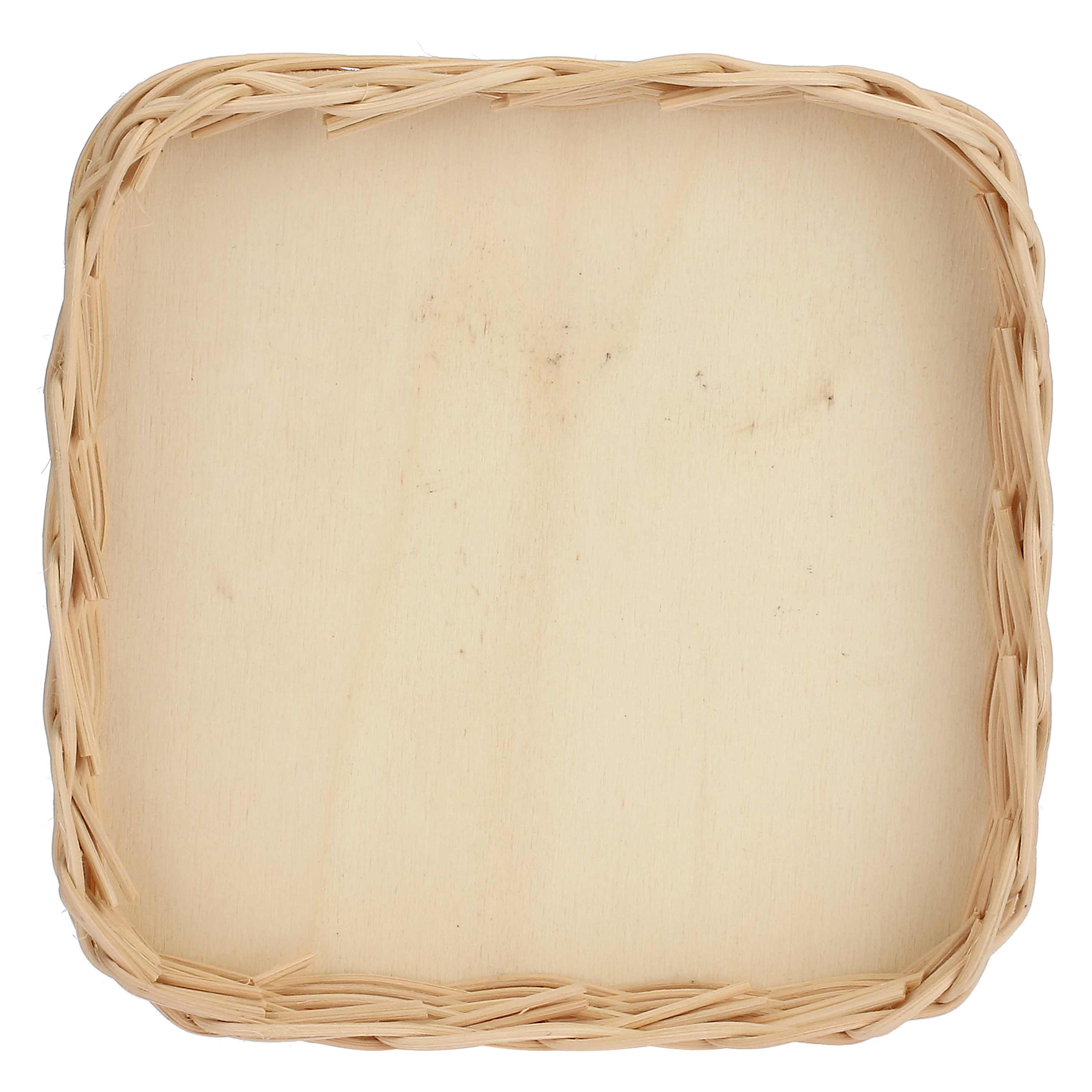 Midollino Per Vassoietto - Midollino, 16,5x16,5 cm