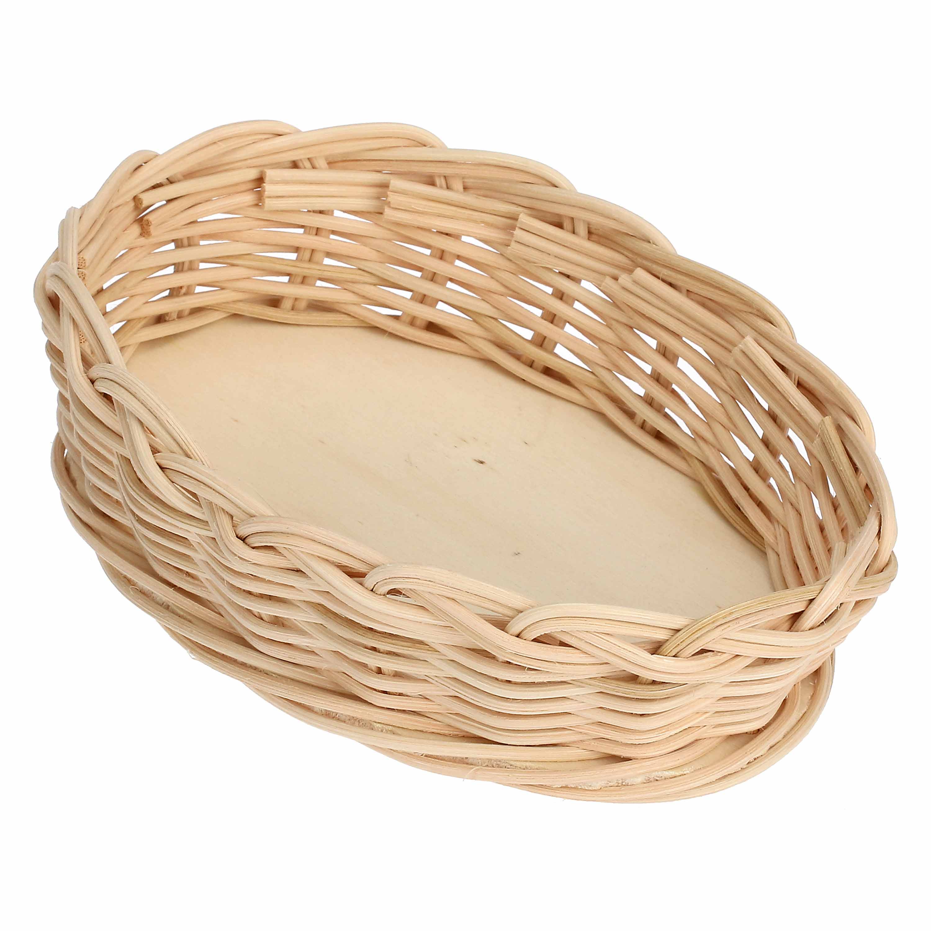Midollino Per Teglia Ovale - Midollino, 19x13,5x6 cm