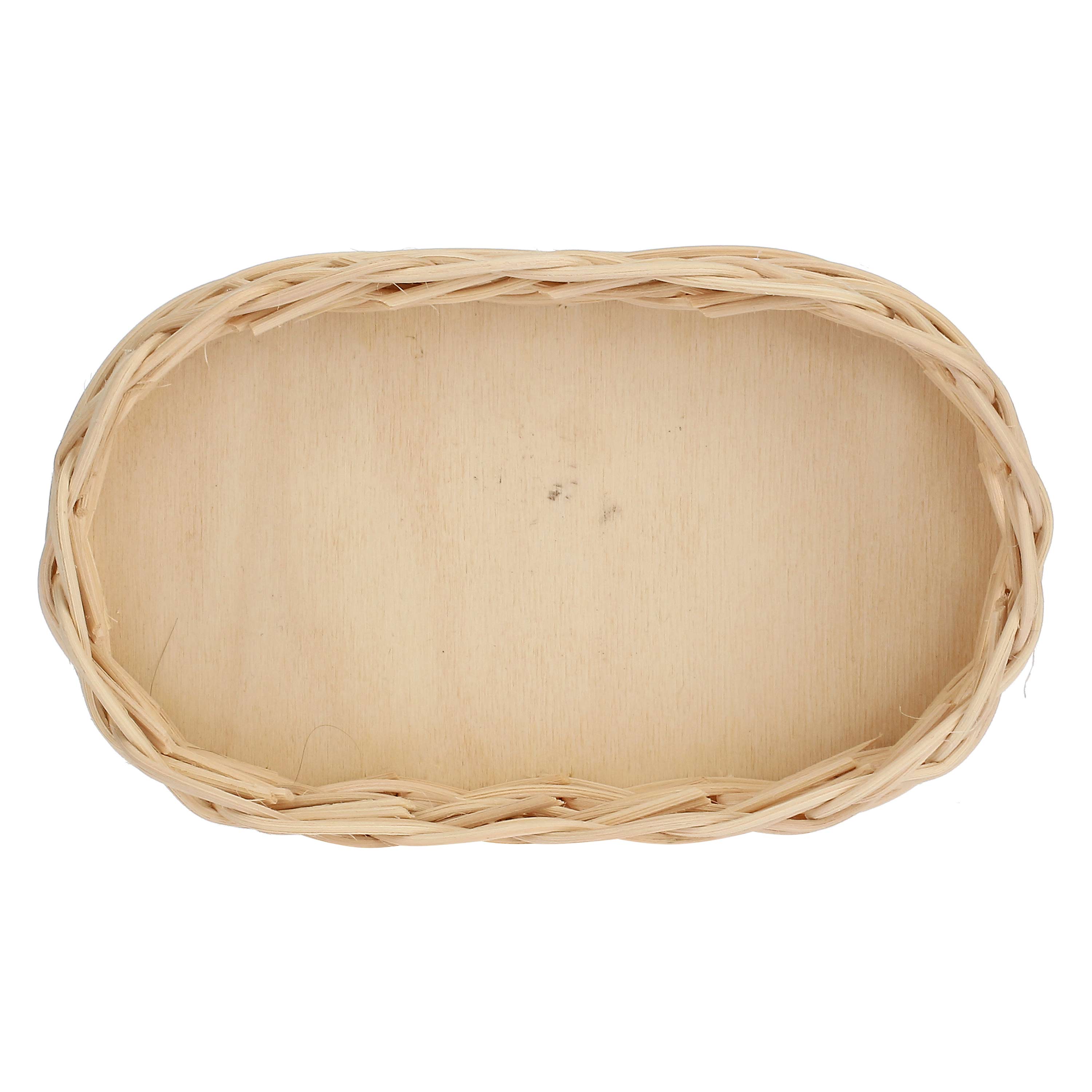 Midollino per due barattoli Versilia - Midollino, h5 cm