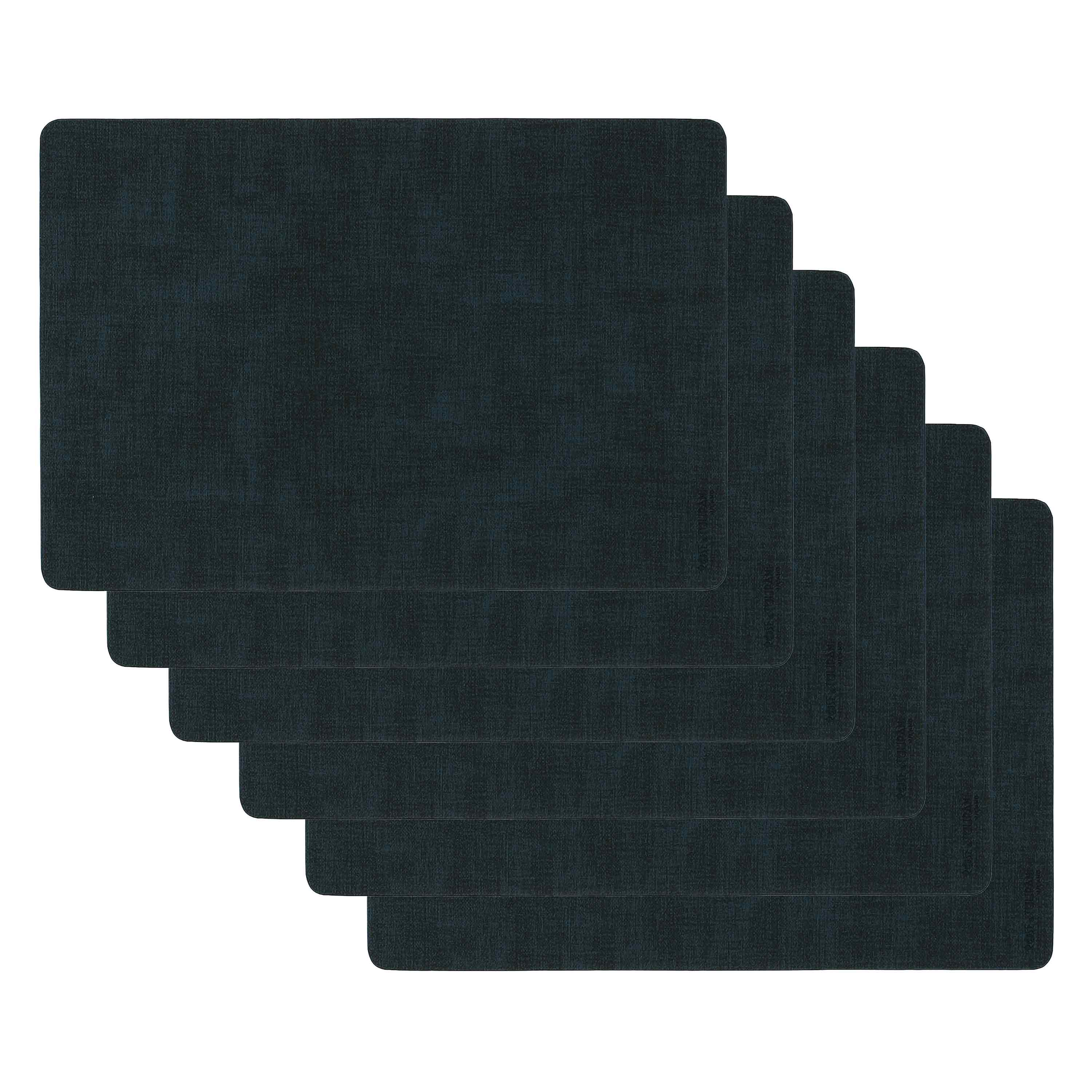 Set of 6, Midnight Blue Placemats, Living, 44x30xh30 cm