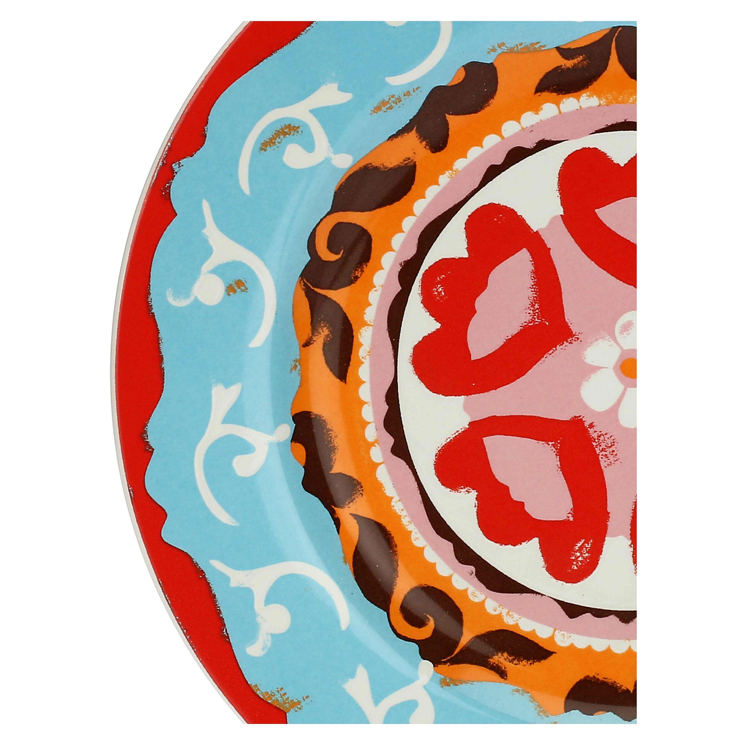 Set da 6, Piatto Frutta Rosso, Nador, Ø 20,5