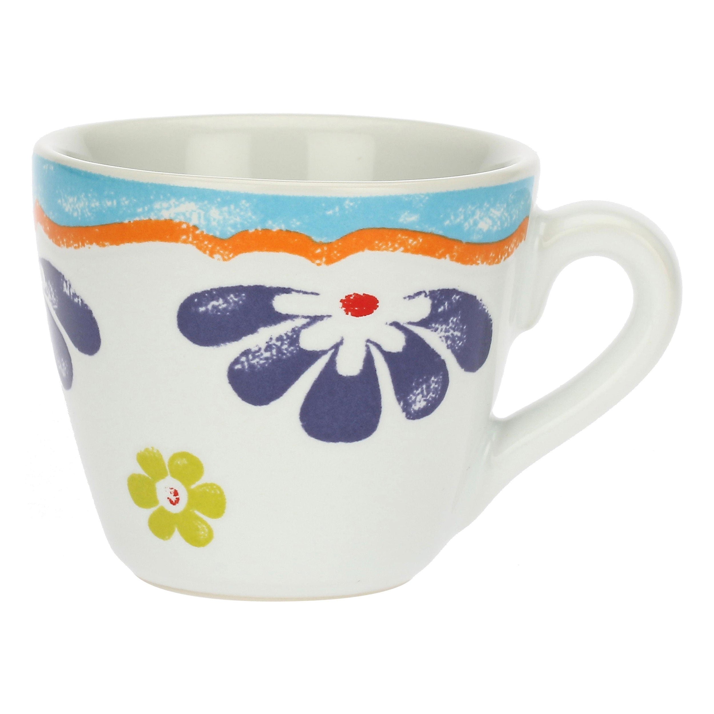 Set da 6, Tazza Caffe' Azzurra, Nador - Gres, Ø 5,5 cm