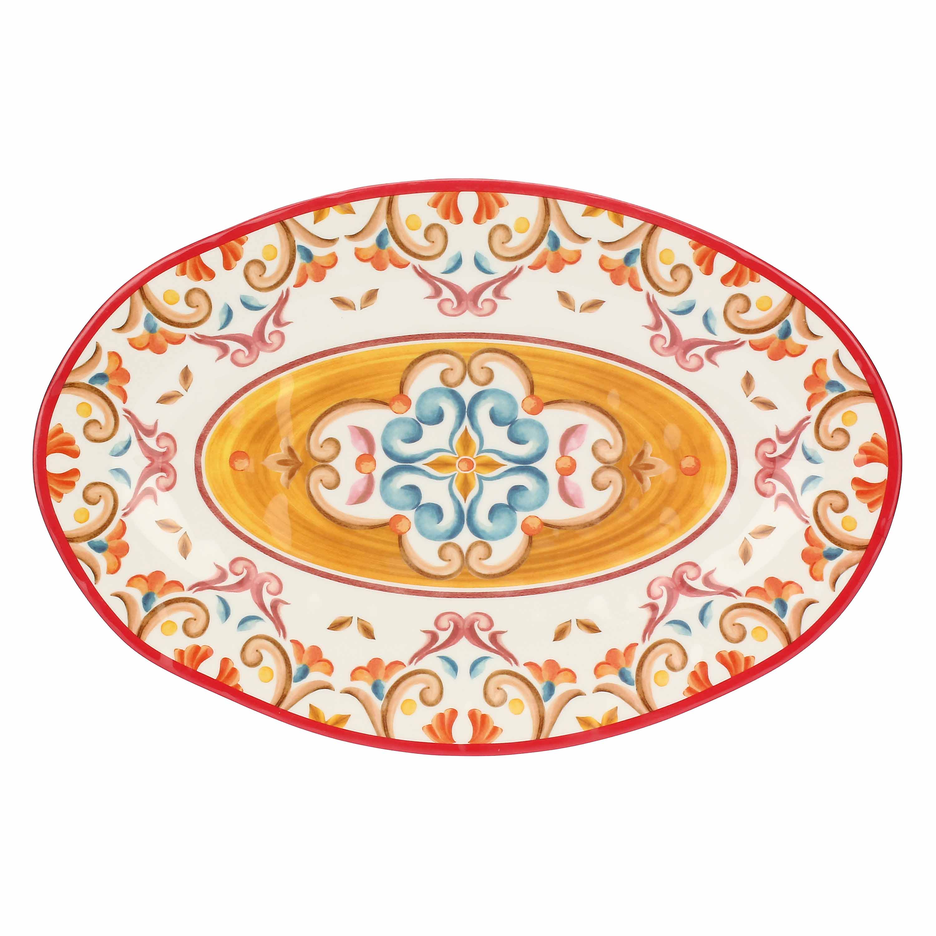 Vassoio Ovale, Borgo - Melamina, 45x30 cm