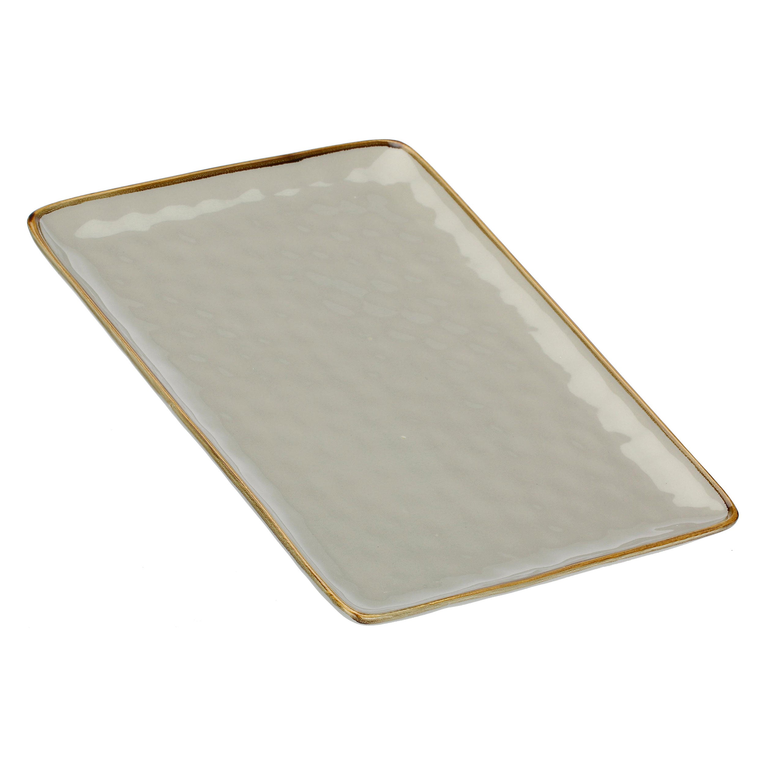 Grigio Perla Vass Rettangolare, Concerto - Gres, 36x26,6 cm