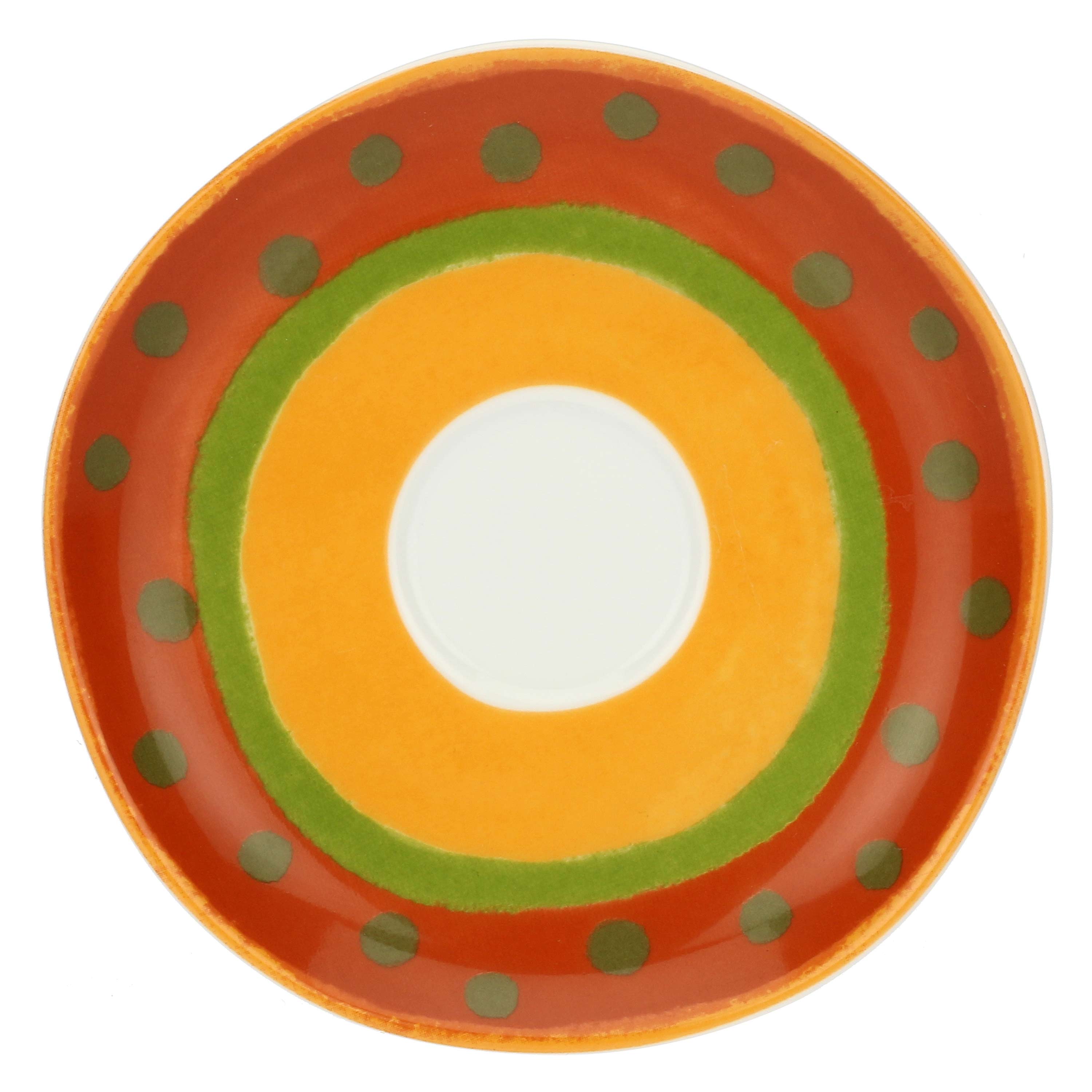 Set da 6, Tazza Caffe con piattino, Cottage - Porcellana