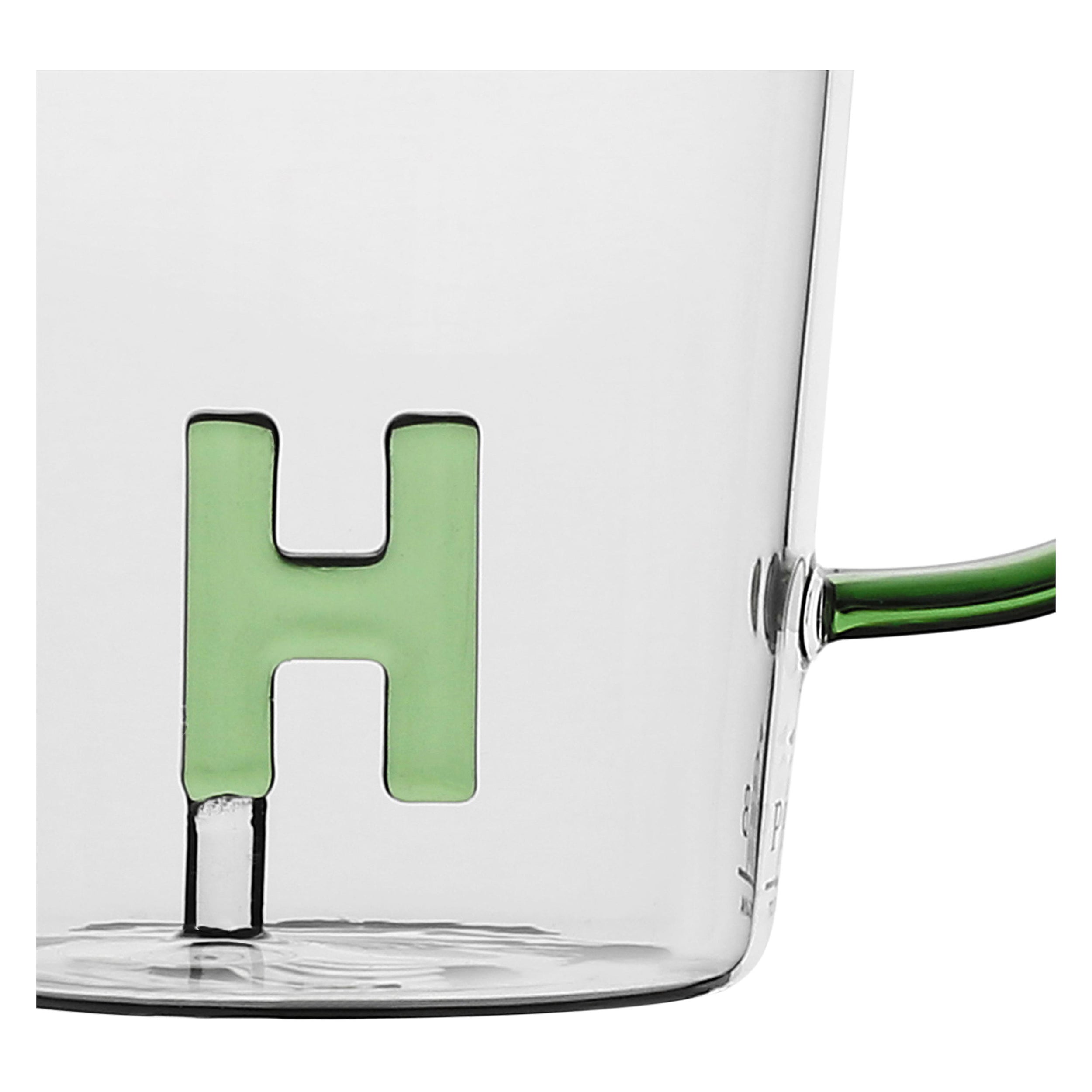 Set da 3, Tazza Borosilicato H, Allalettera - Vetro borosilicato, 440 cc