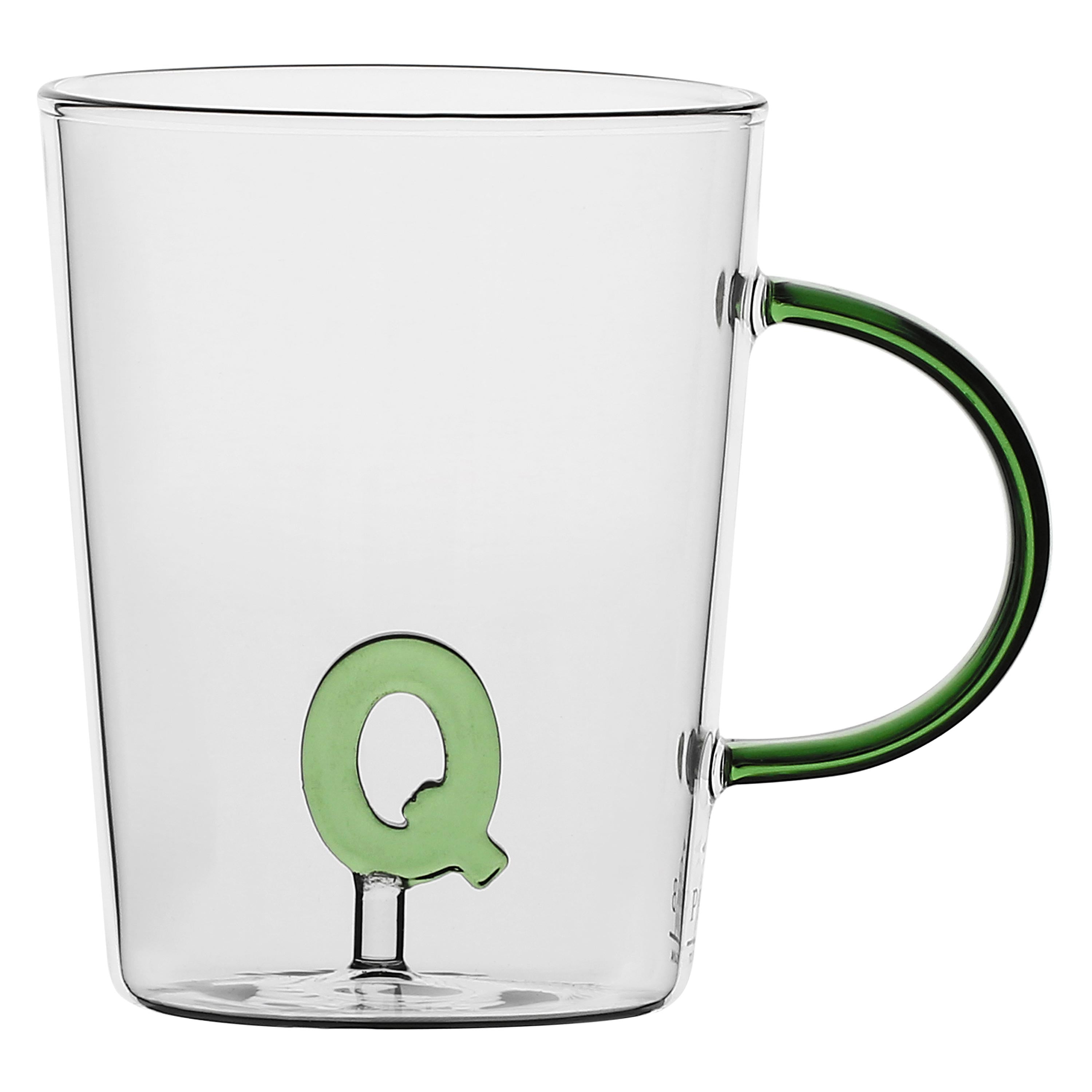 Set da 3, Tazza Borosilicato Q, Allalettera - Vetro borosilicato, 440 cc