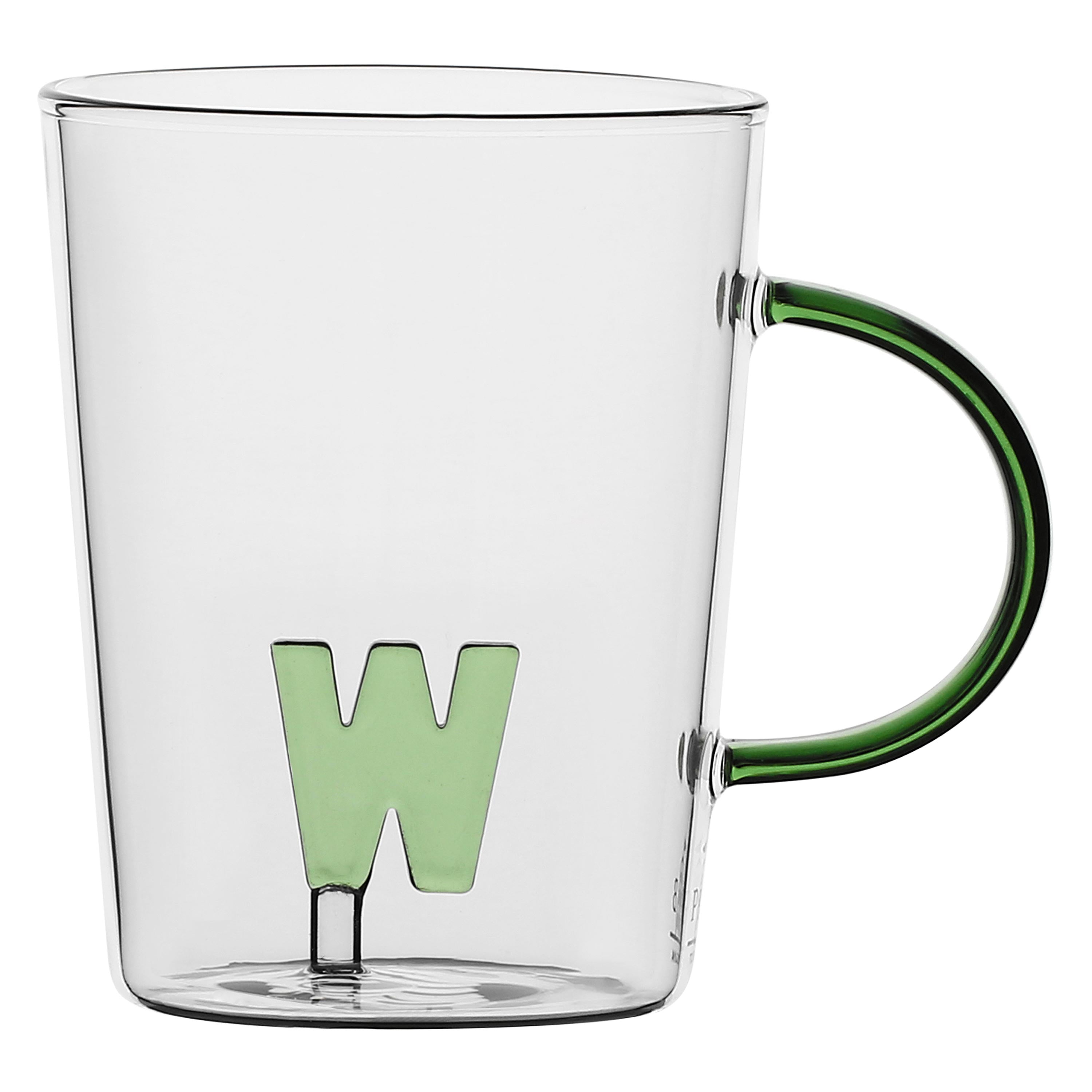 Tazza in vetro borosilicato con soggetto in vetro colorato all'interno figura Torta | WD Lifestyle