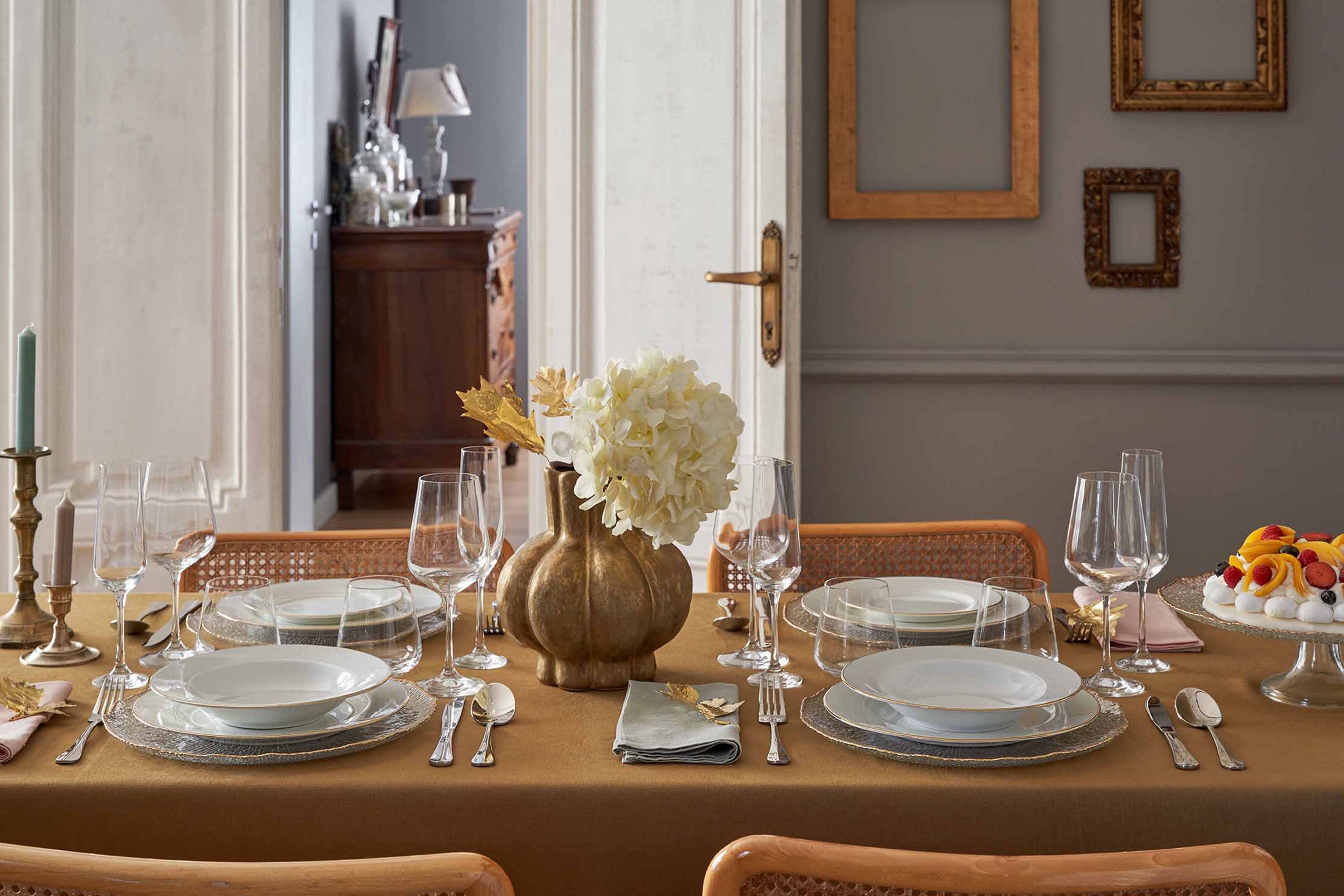 Set da 6, Tazzina Caffe con piattino, Maesta' - Porcellana, 90 ml