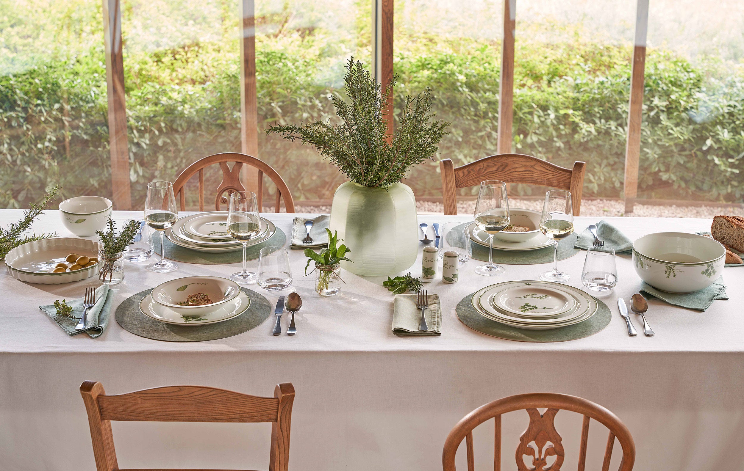 Set da 6, Tazza Caffe con piattino, Coltivia - Porcellana, 90 ml