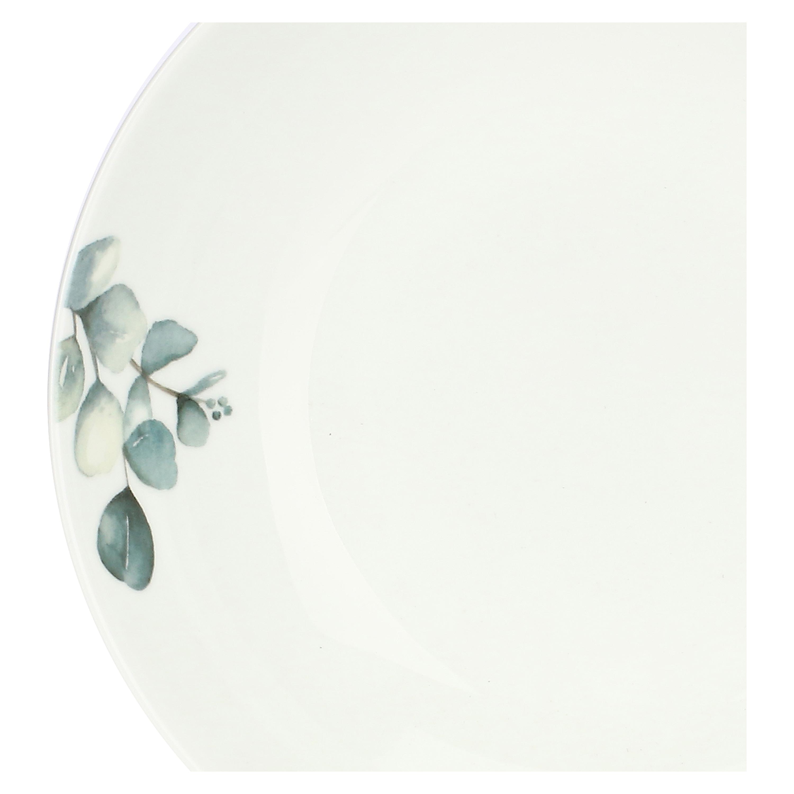 Set da 6, Piatto Fondo, Sempreverde - Porcellana, ⌀ 20 cm