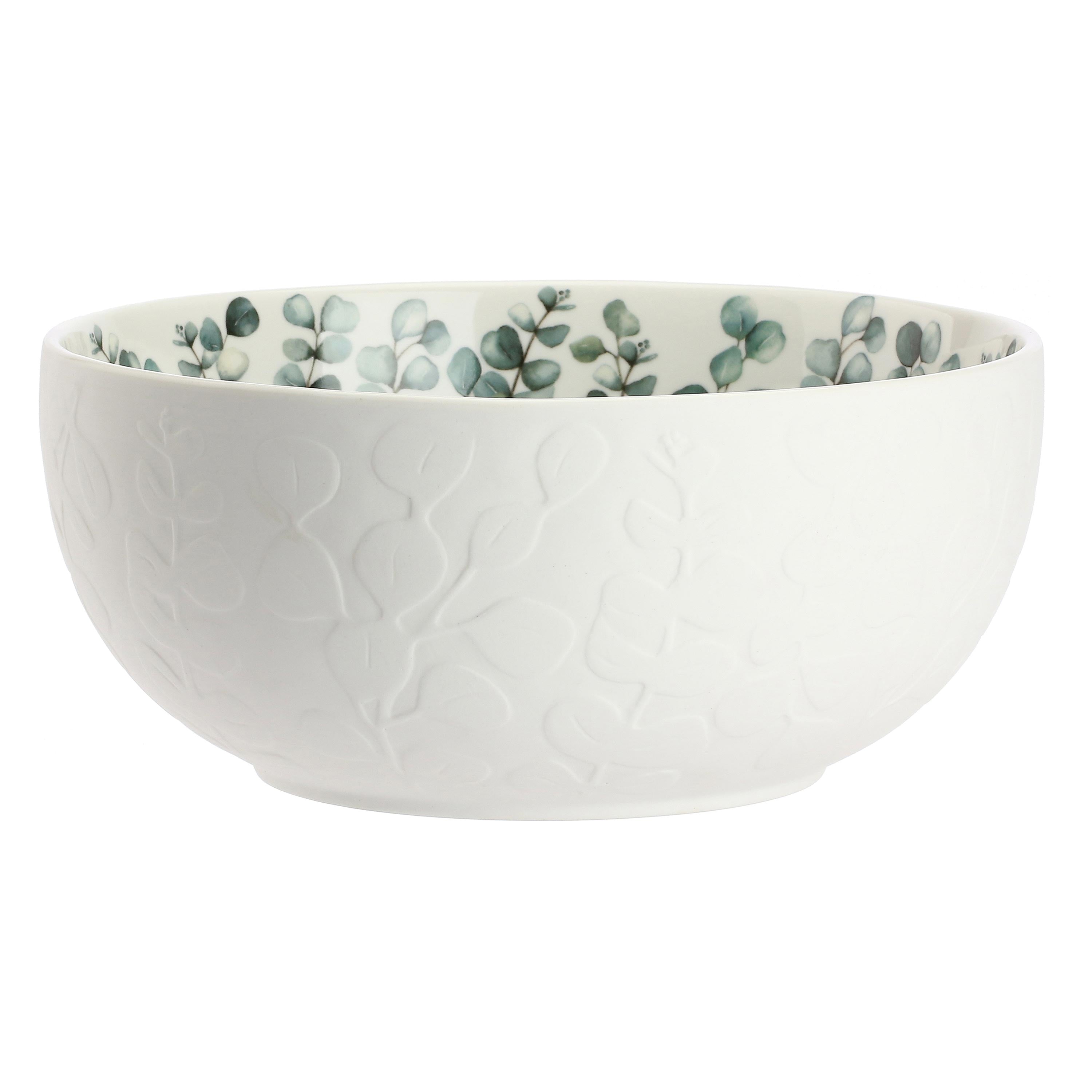 Insalatiera Rilievo, Sempreverde - Porcellana, ⌀ 23 cm x 10H