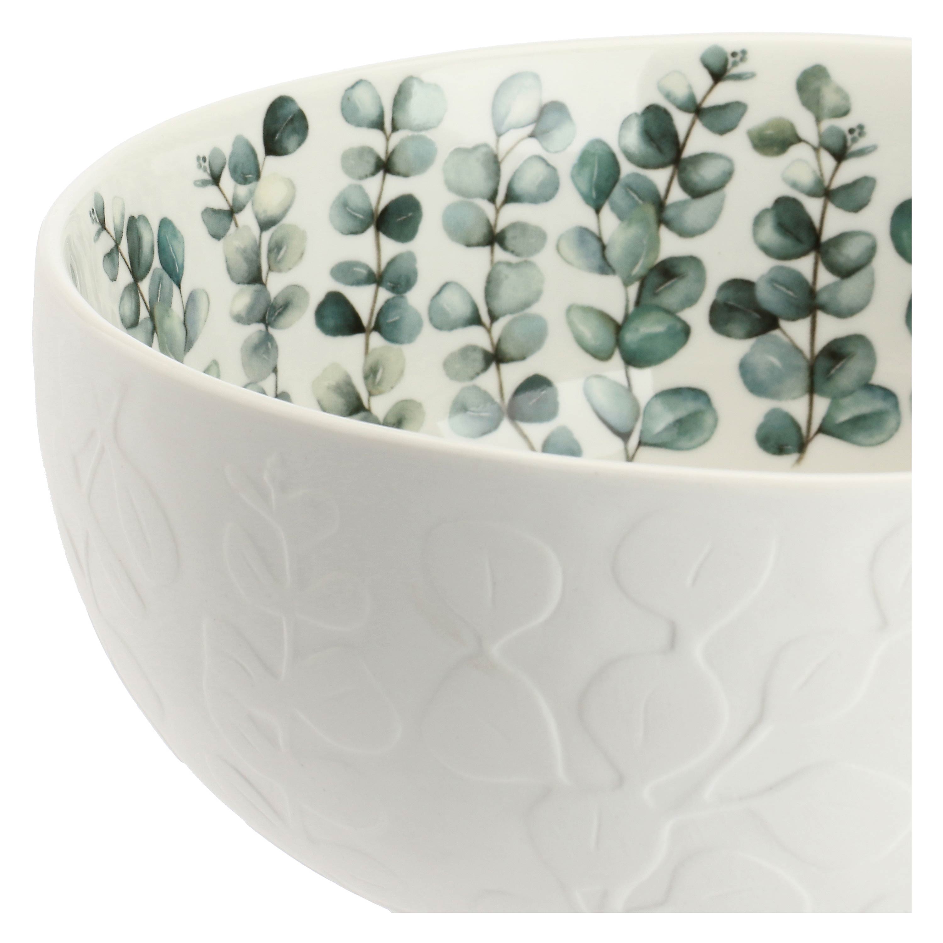 Insalatiera Rilievo, Sempreverde - Porcellana, ⌀ 23 cm x 10H