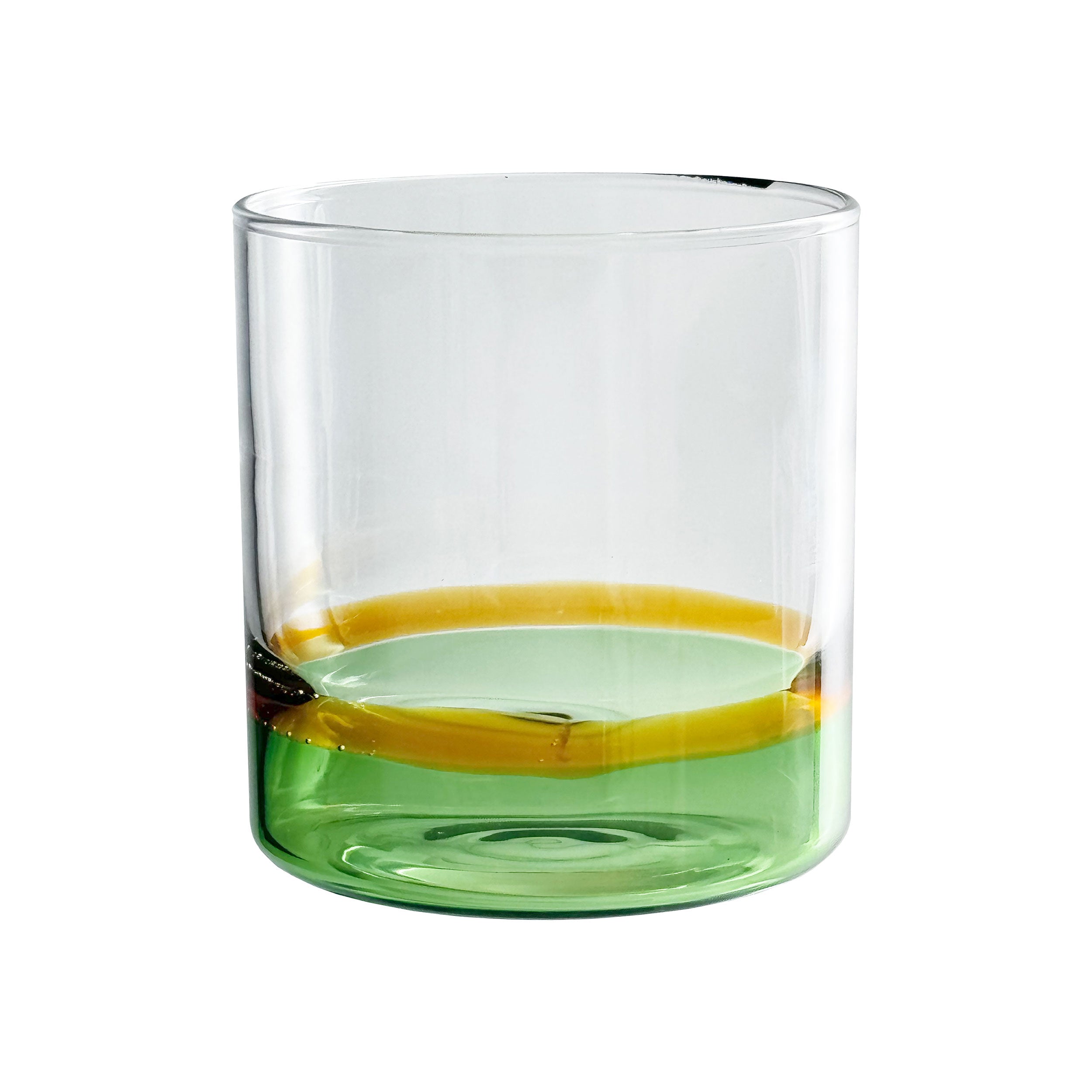 Set da 6, Tumbler Verde Basso, Aria - Vetro Borosilicato, 350 ml