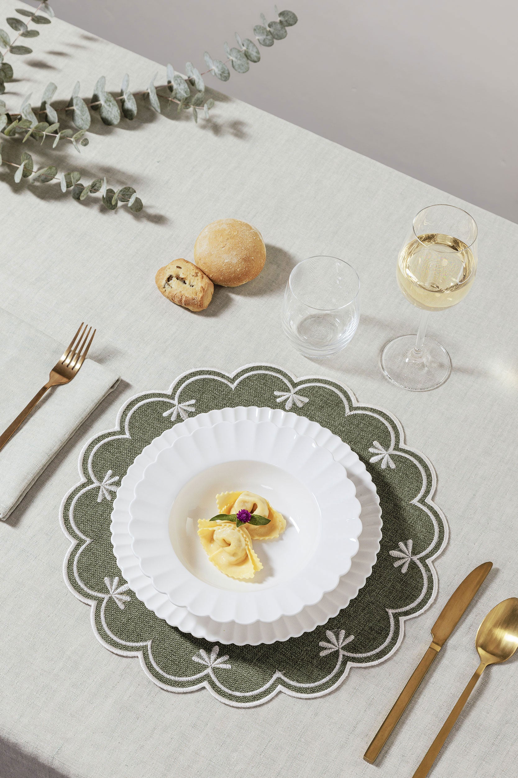 Set da 6 - Bellavista Piatto Piano - Porcellana,Ø 26 cm