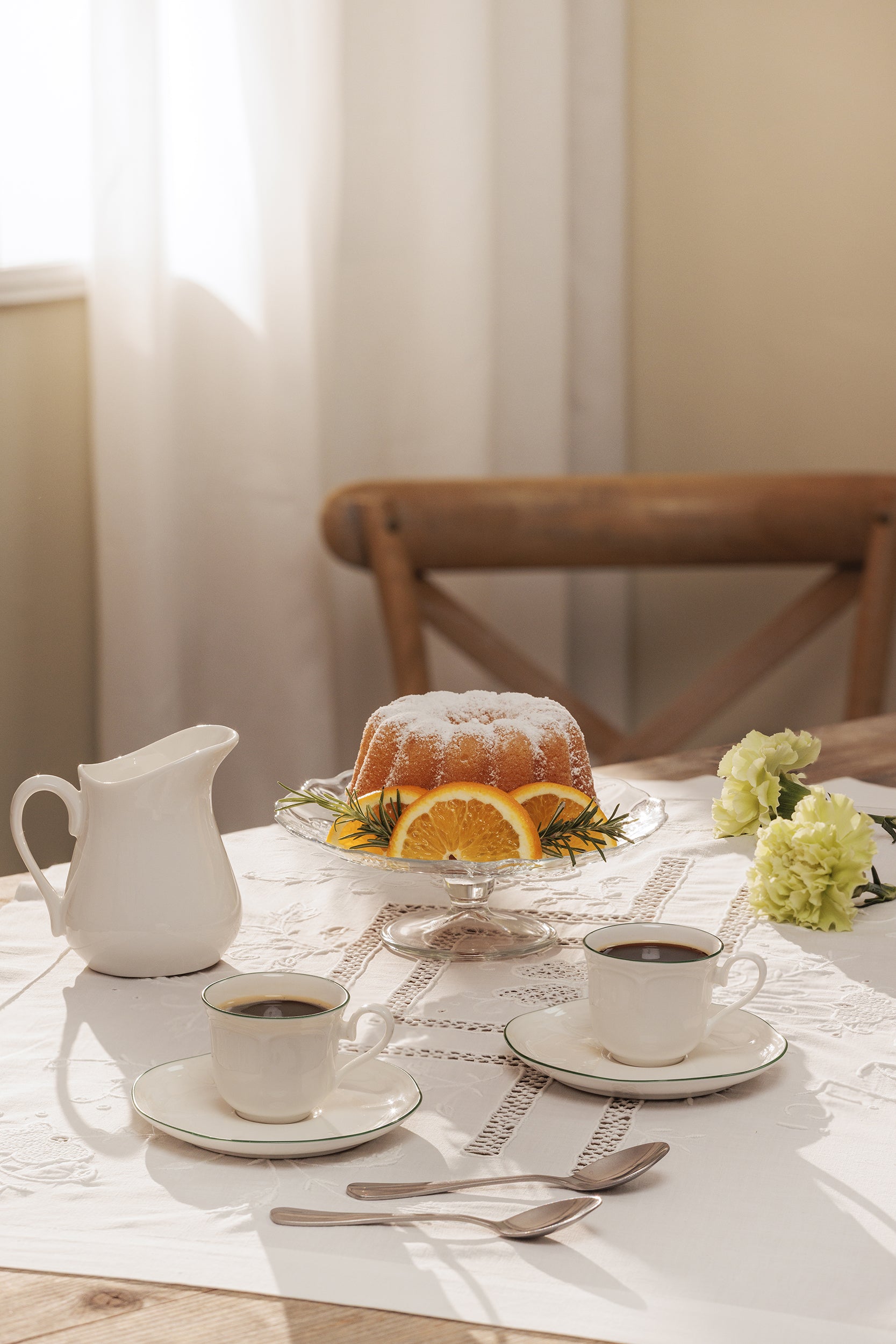 Teresa Set 6 Tazzine C/P - Porcellana, 80 ml