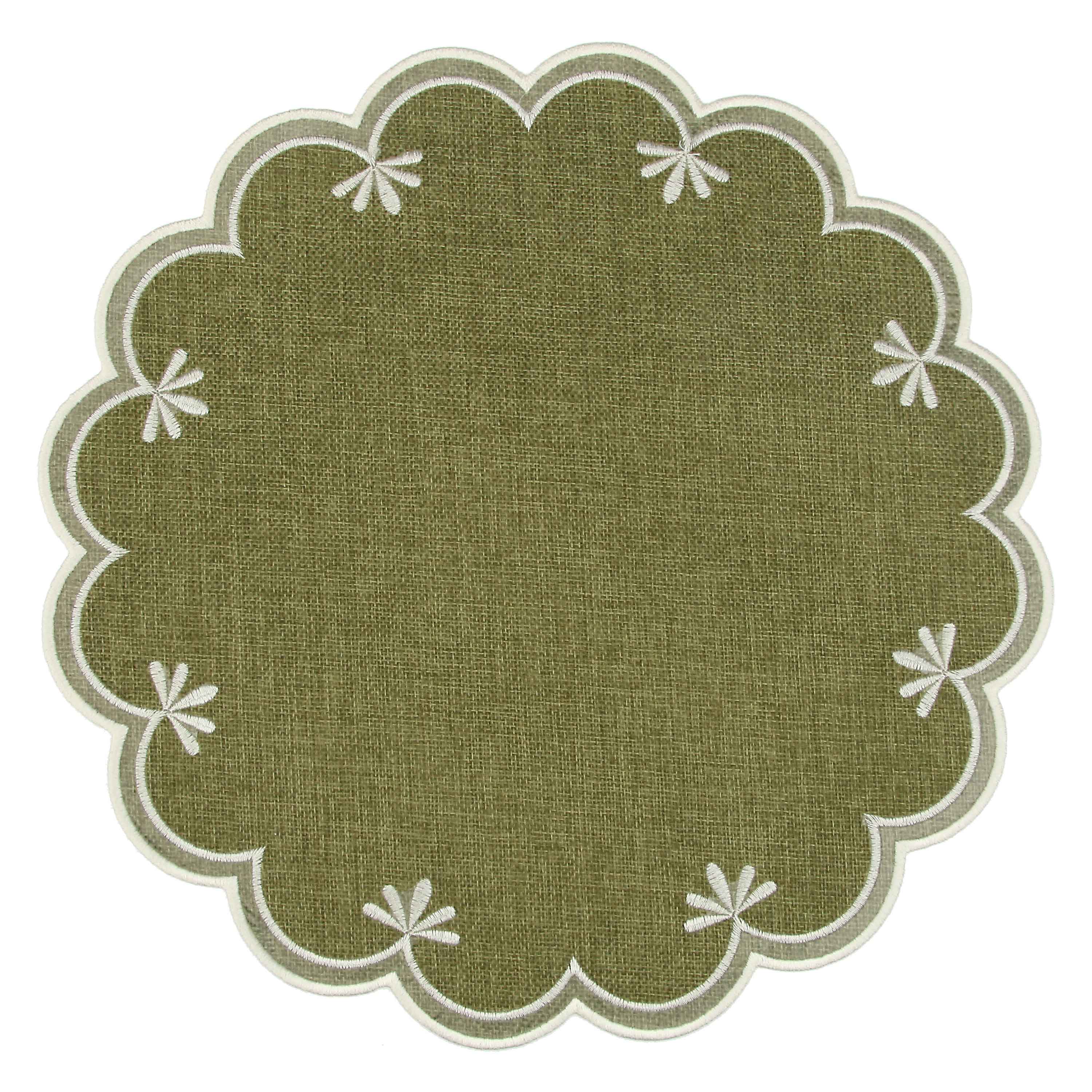 Set da 6 - Botanio Sottopiatto Palme - Tessuto,Ø40  Cm