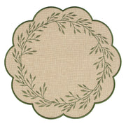 Set da 6 - Botanio Sottopiatto Foglie - Tessuto,Ø40  Cm