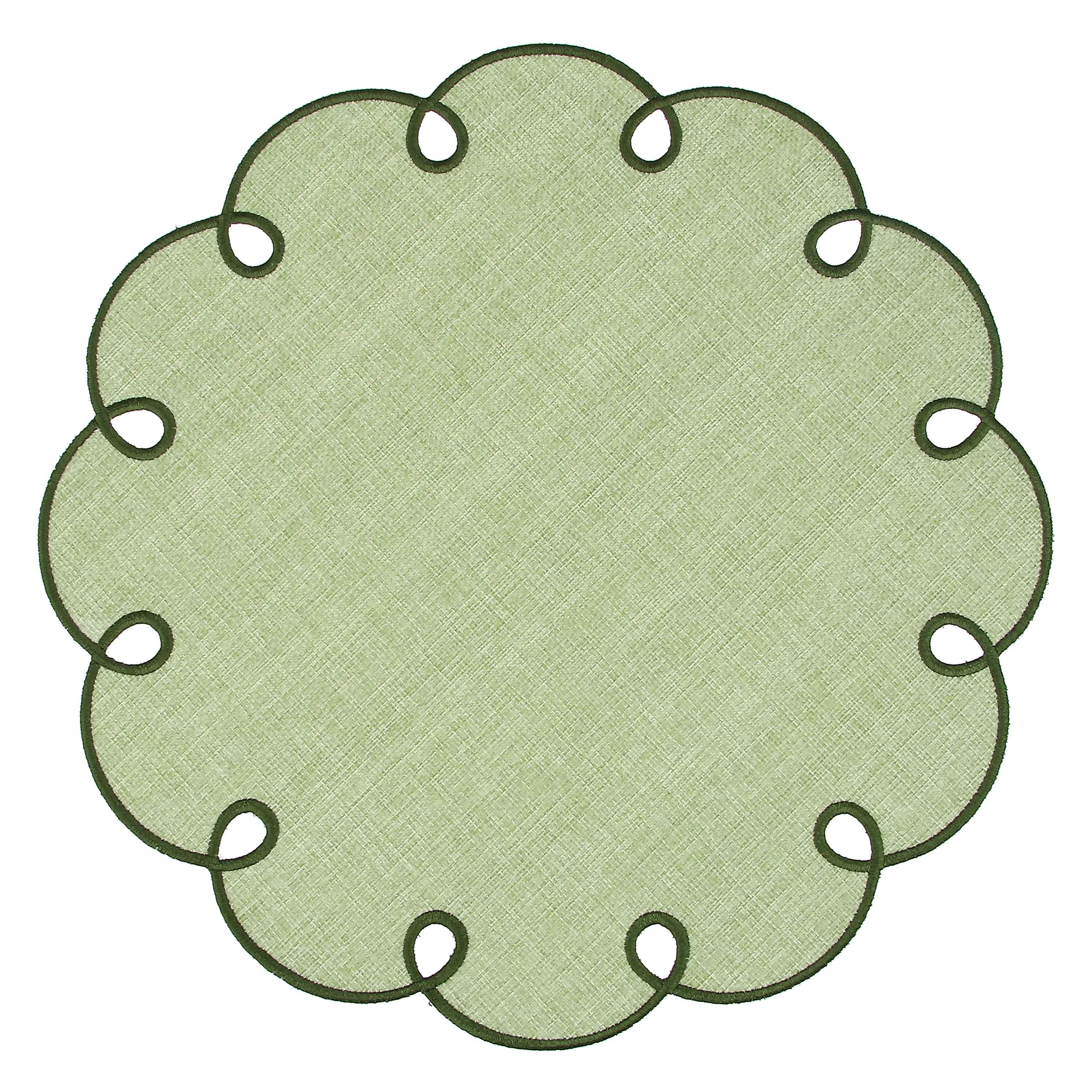 Set da 6 - Botanio Sottopiatto Sangallo - Tessuto,Ø40  Cm