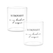 I Garbati Set 2 Bicchieri Acqua - Vetro,300 ml