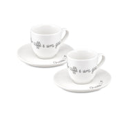 Gli Onesti Set 2 Tazzine Caffè - Porcellana,80 ml