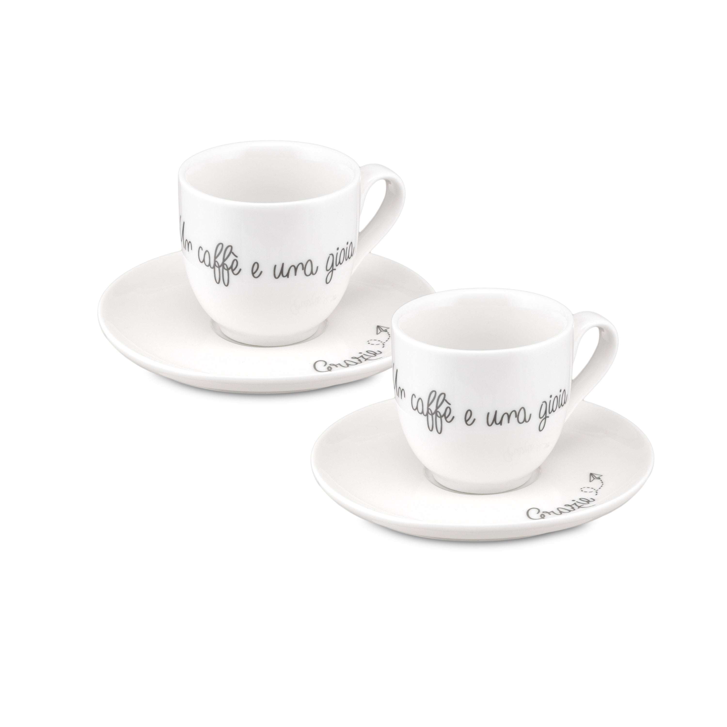 Gli Onesti Set 2 Tazzine Caffè - Porcellana,80 ml