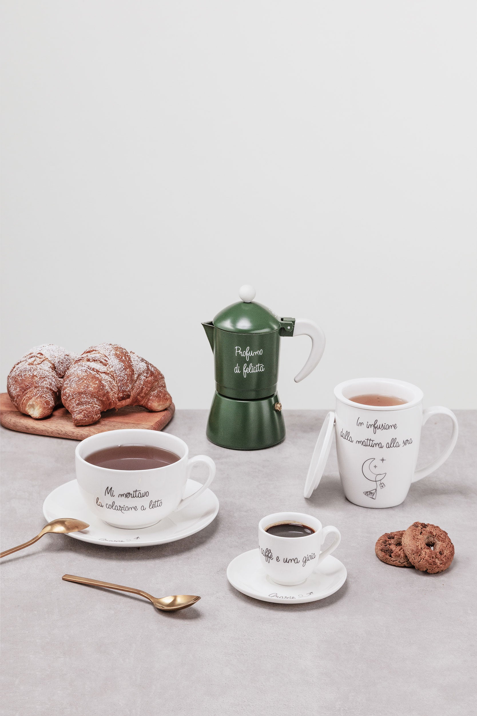 Gli Onesti Set 2 Tazzine Caffè - Porcellana,80 ml