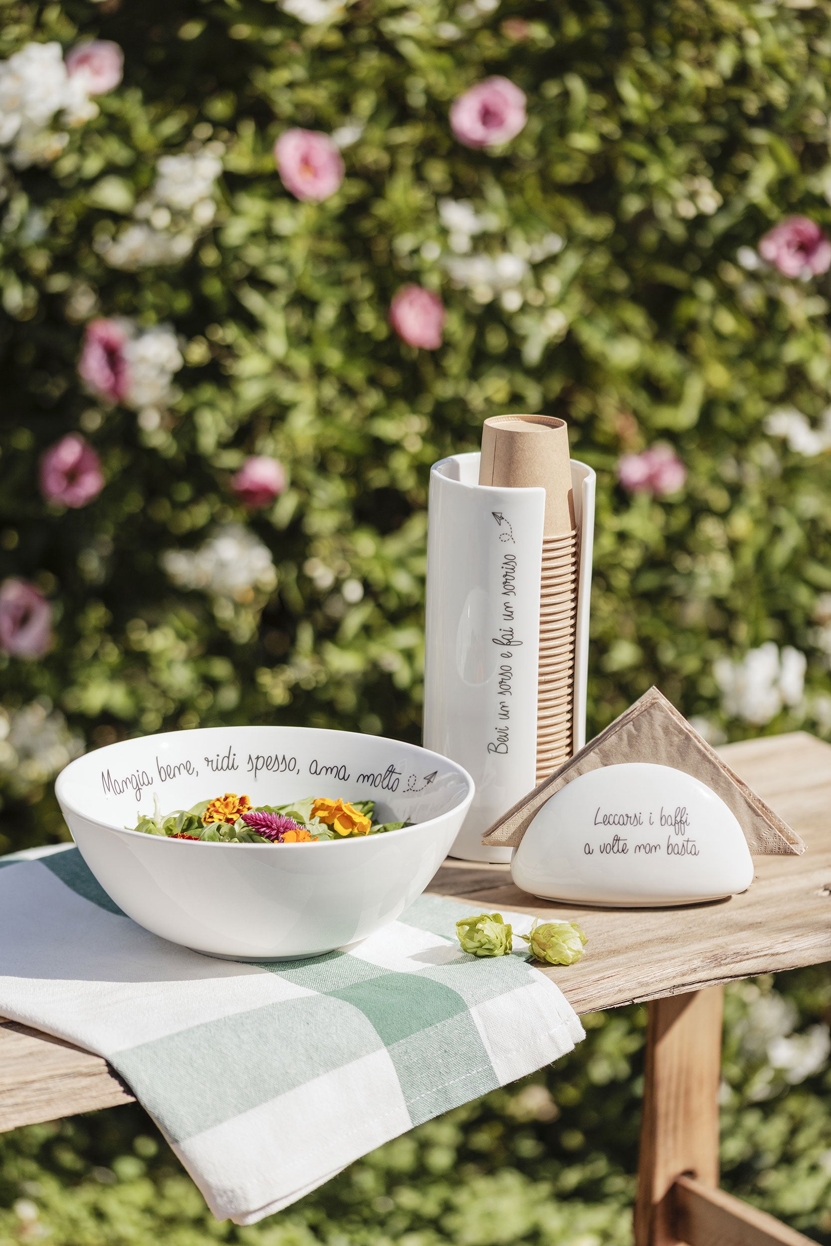 Gli Onesti Insalatiera - Porcellana,21.5X21.5X8.5 cm