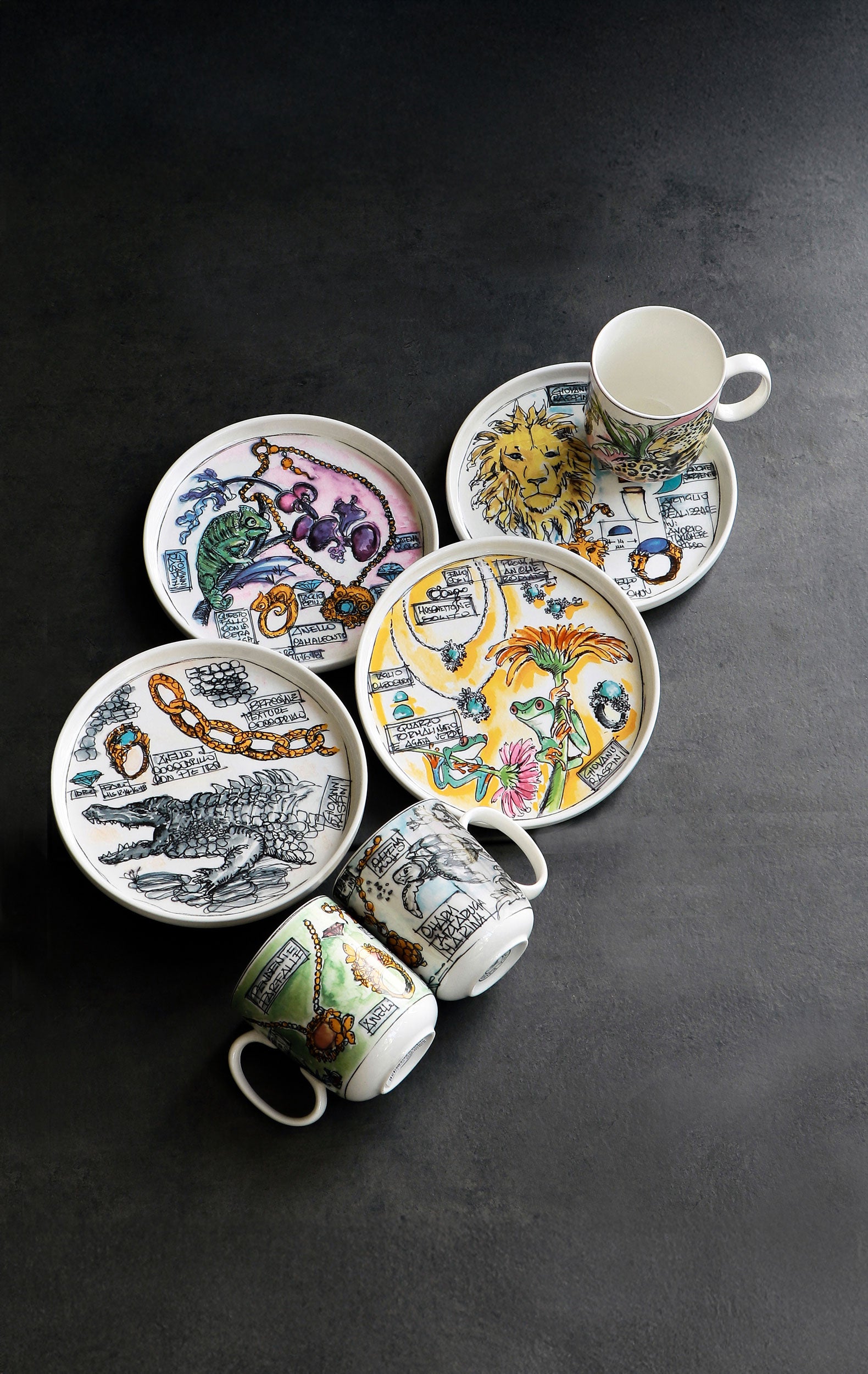 Raspini Eden Mug Farfalla - Porcellana, 400 ml