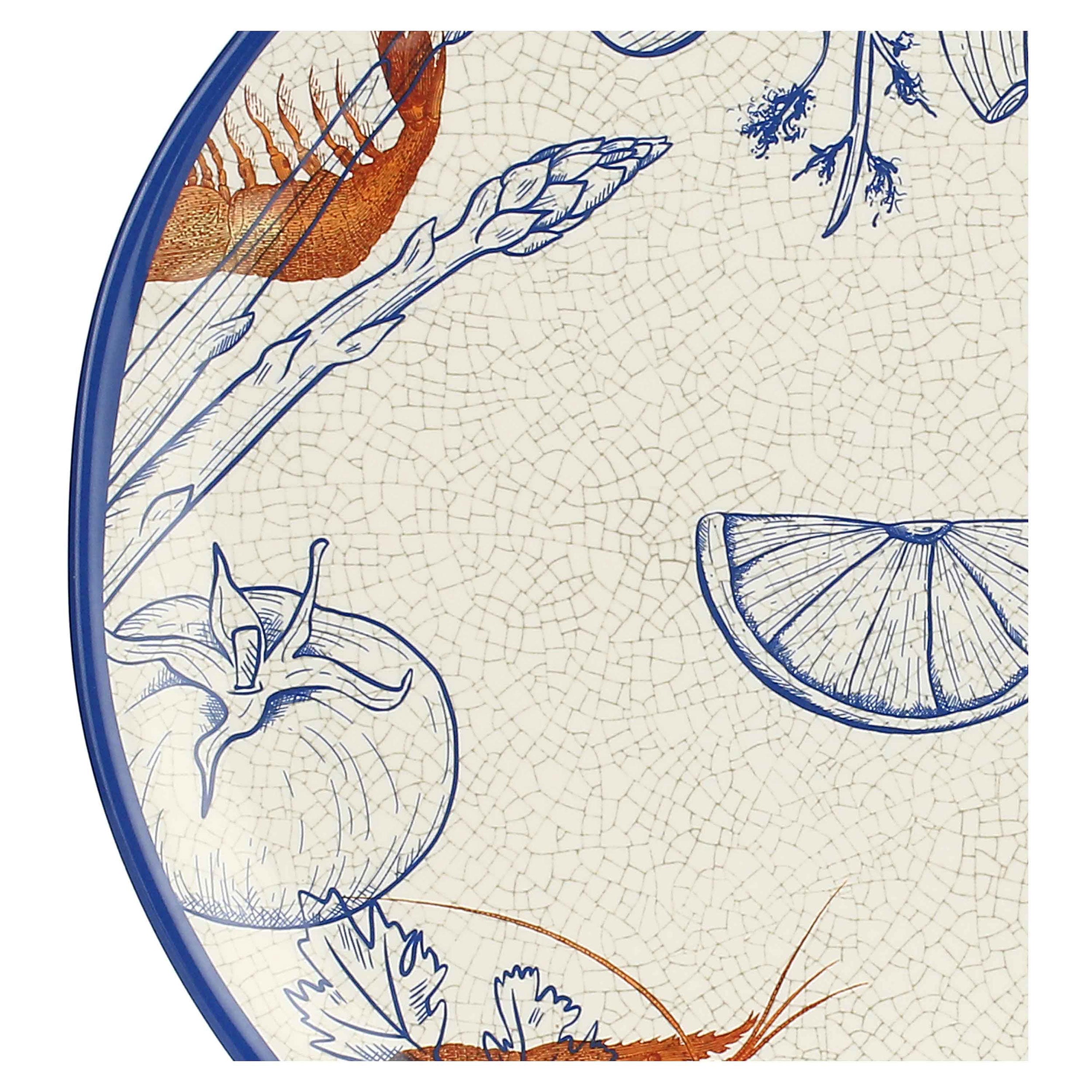 Vassoio Rotondo, Ocean Life - Melamina, 42 cm