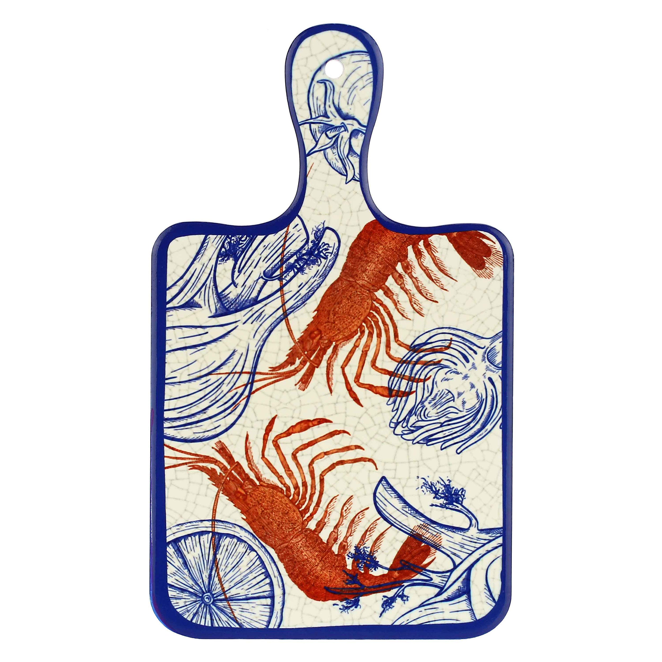 Tagliere, Ocean Life - Ceramica E Sughero, 15 x 25 cm