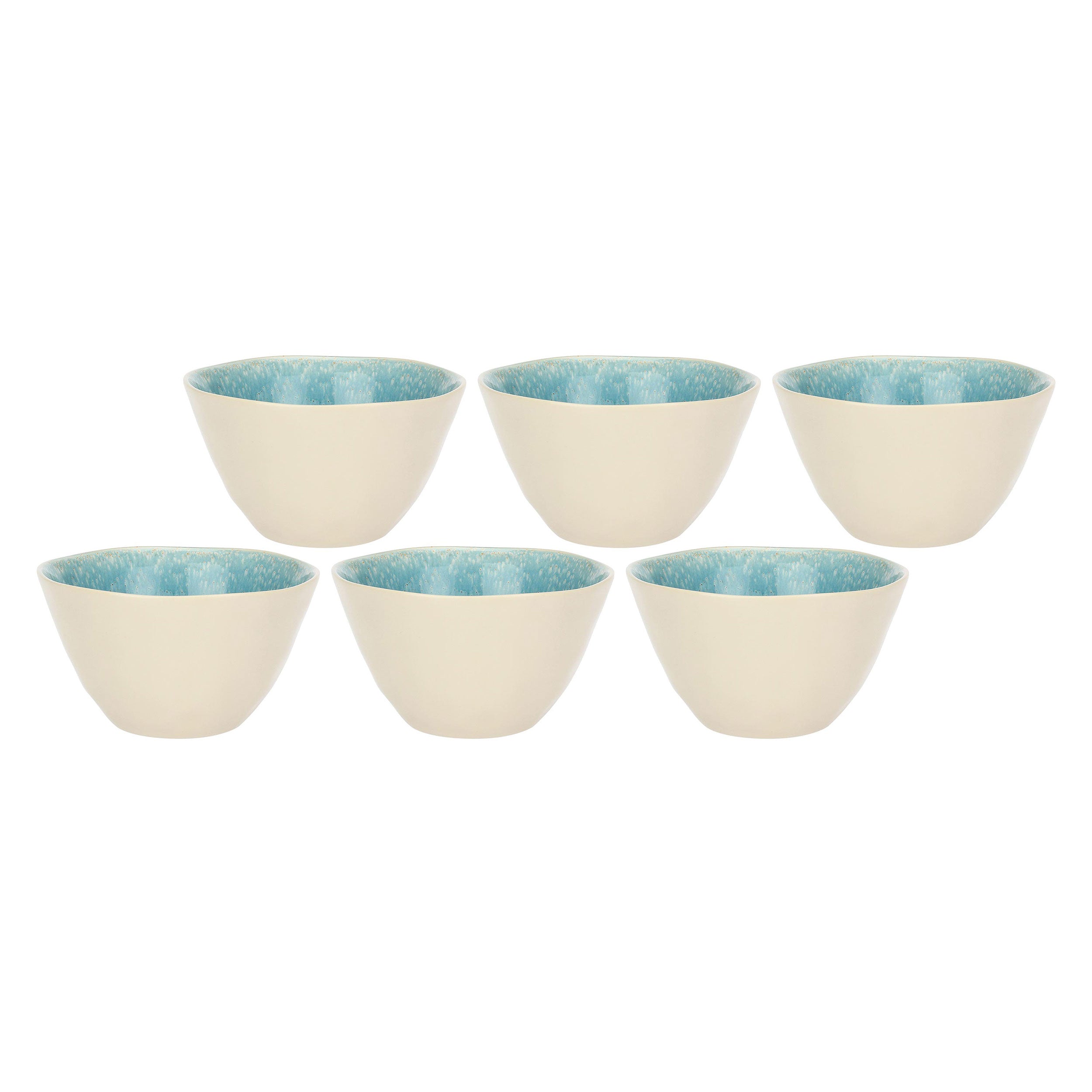 Set da 6, Ciotola, Fuse - Gres, 12 cm