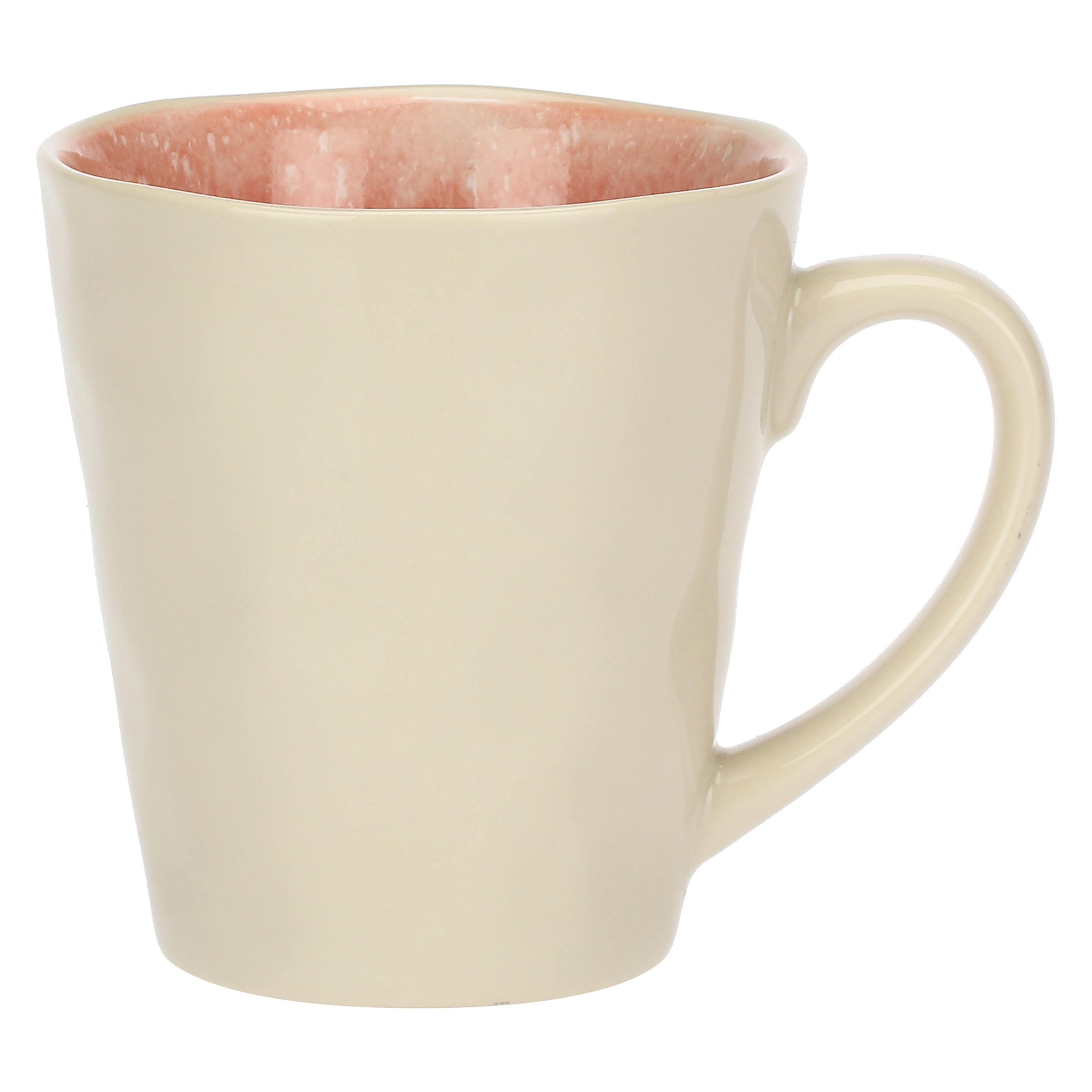 Set da 4, Rosa Mug, Fuse - Gres, 360 cc