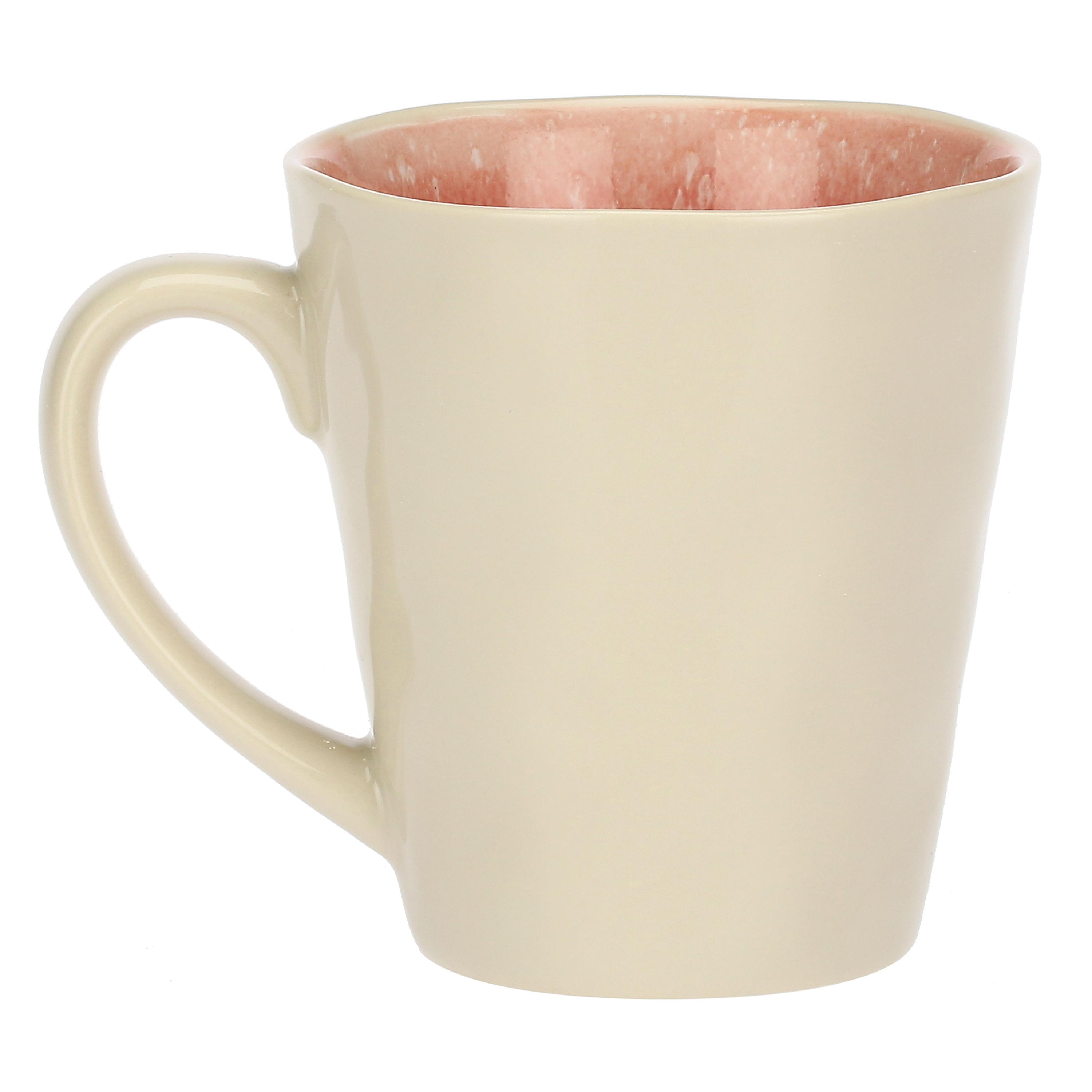 Set da 4, Rosa Mug, Fuse - Gres, 360 cc