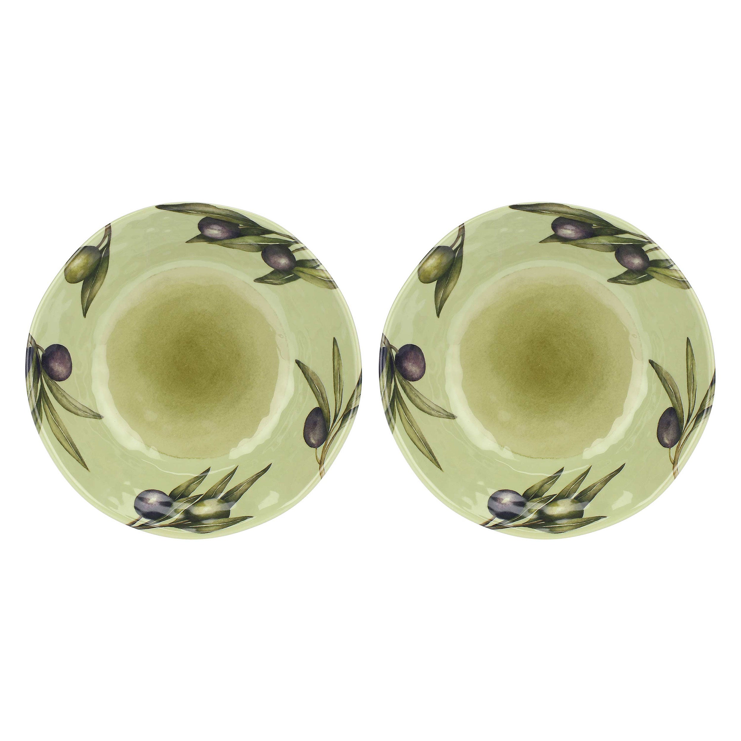 Set da 2, Piatto Fondo, Olyvia - Melamina, 21cm
