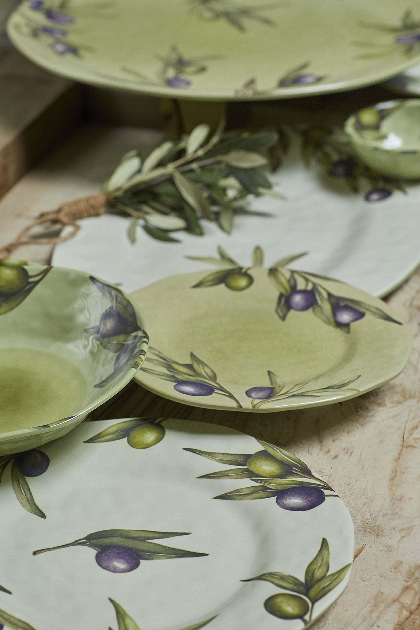 Set da 2, Piatto Fondo, Olyvia - Melamina, 21cm