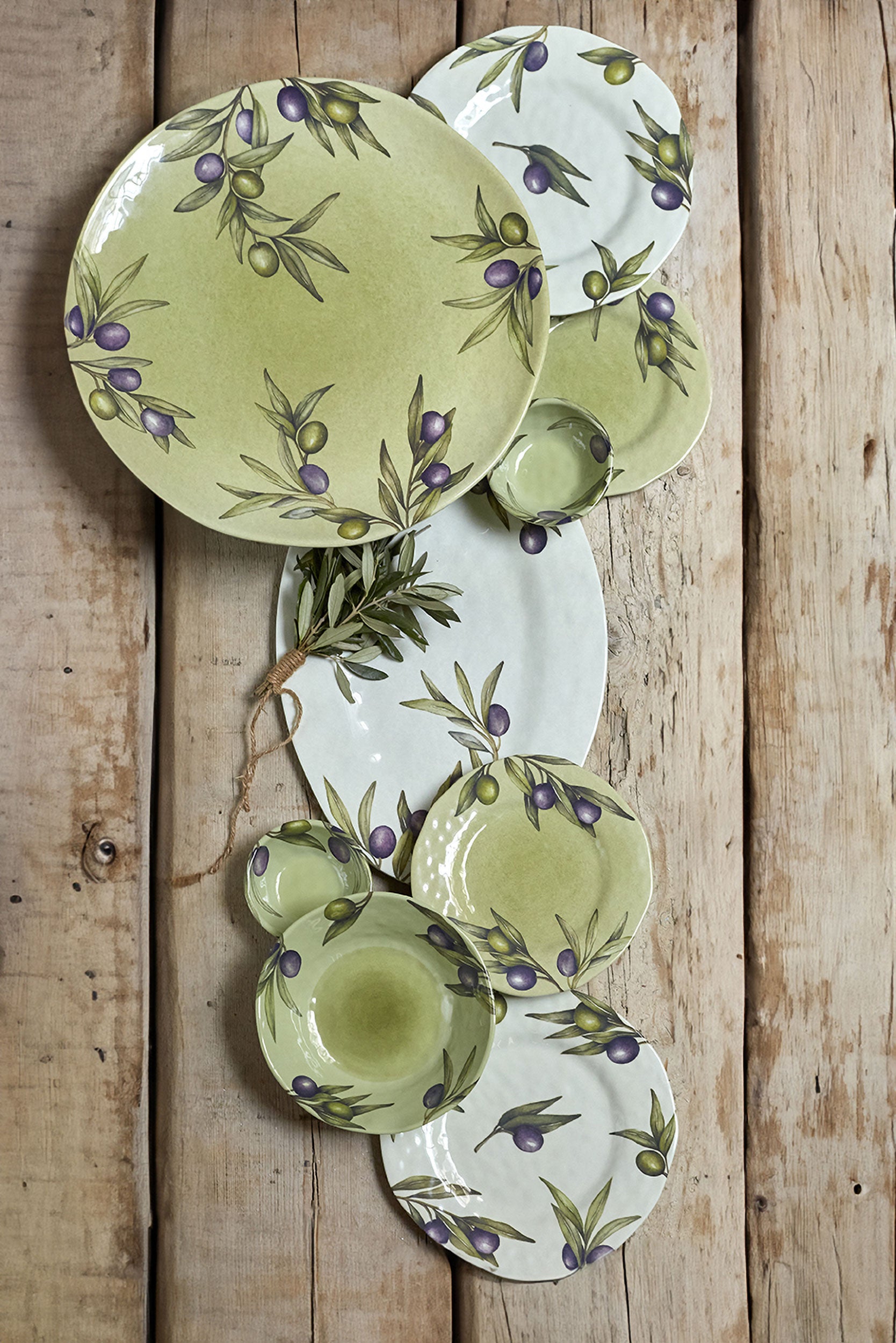 Set da 2, Piatto Fondo, Olyvia - Melamina, 21cm