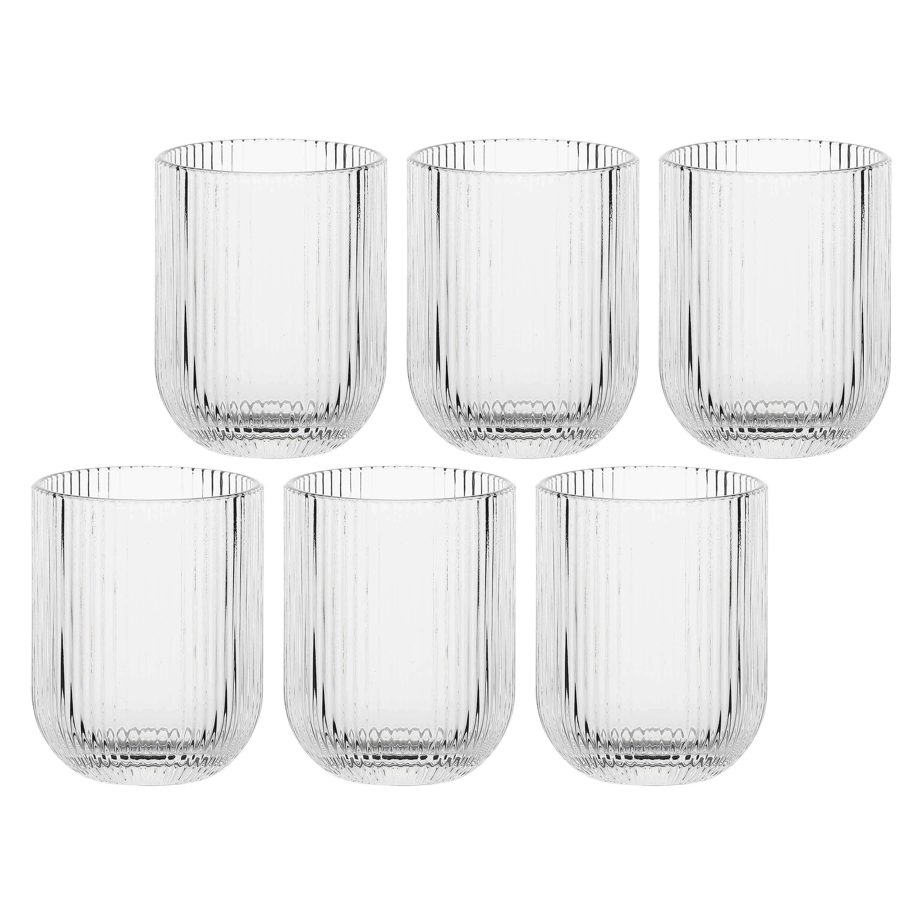 Set da 6, Bicchieri, Twisty - Vetro