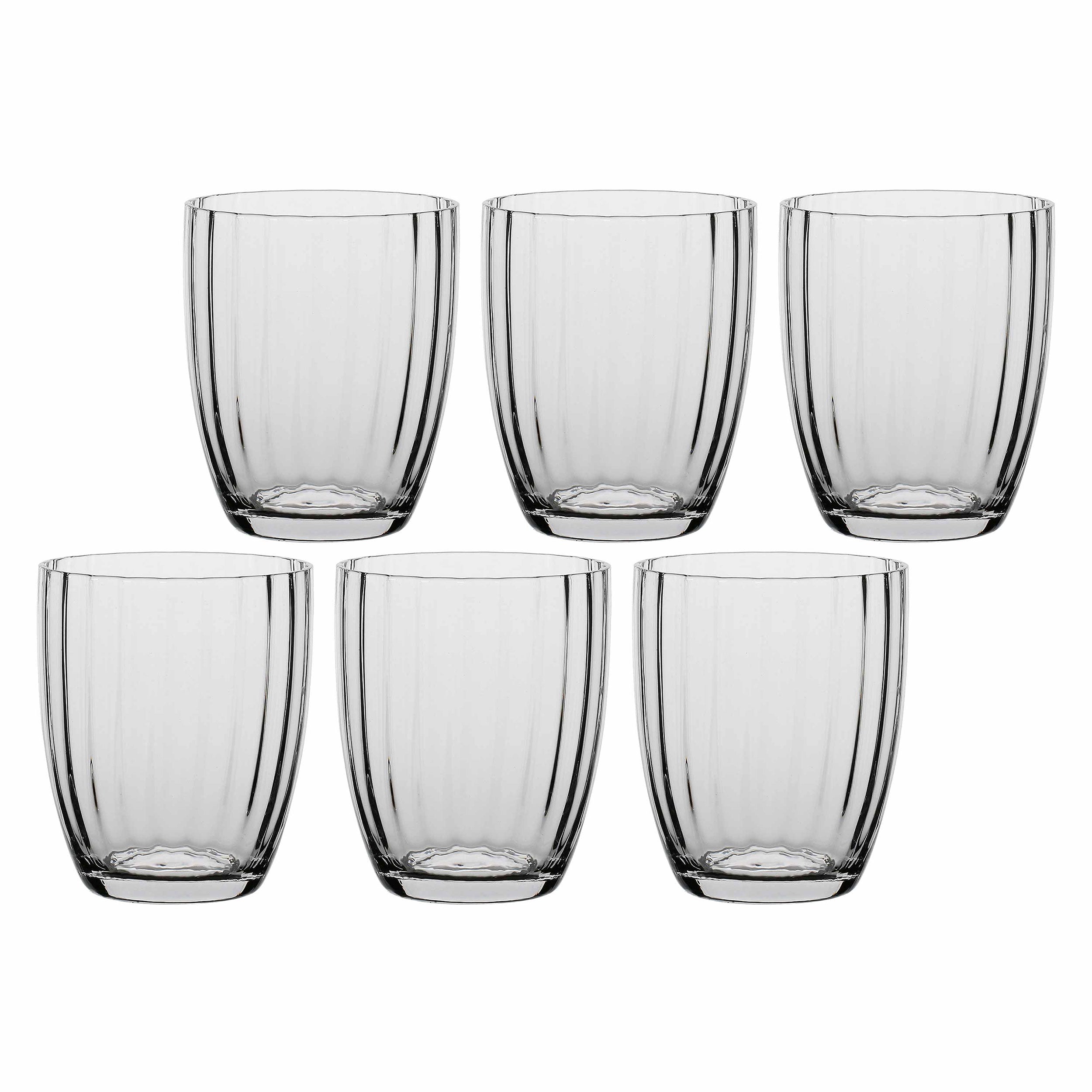 Set da 6, Bicchiere Trasparente, Prismia - Vetro, 310 ml