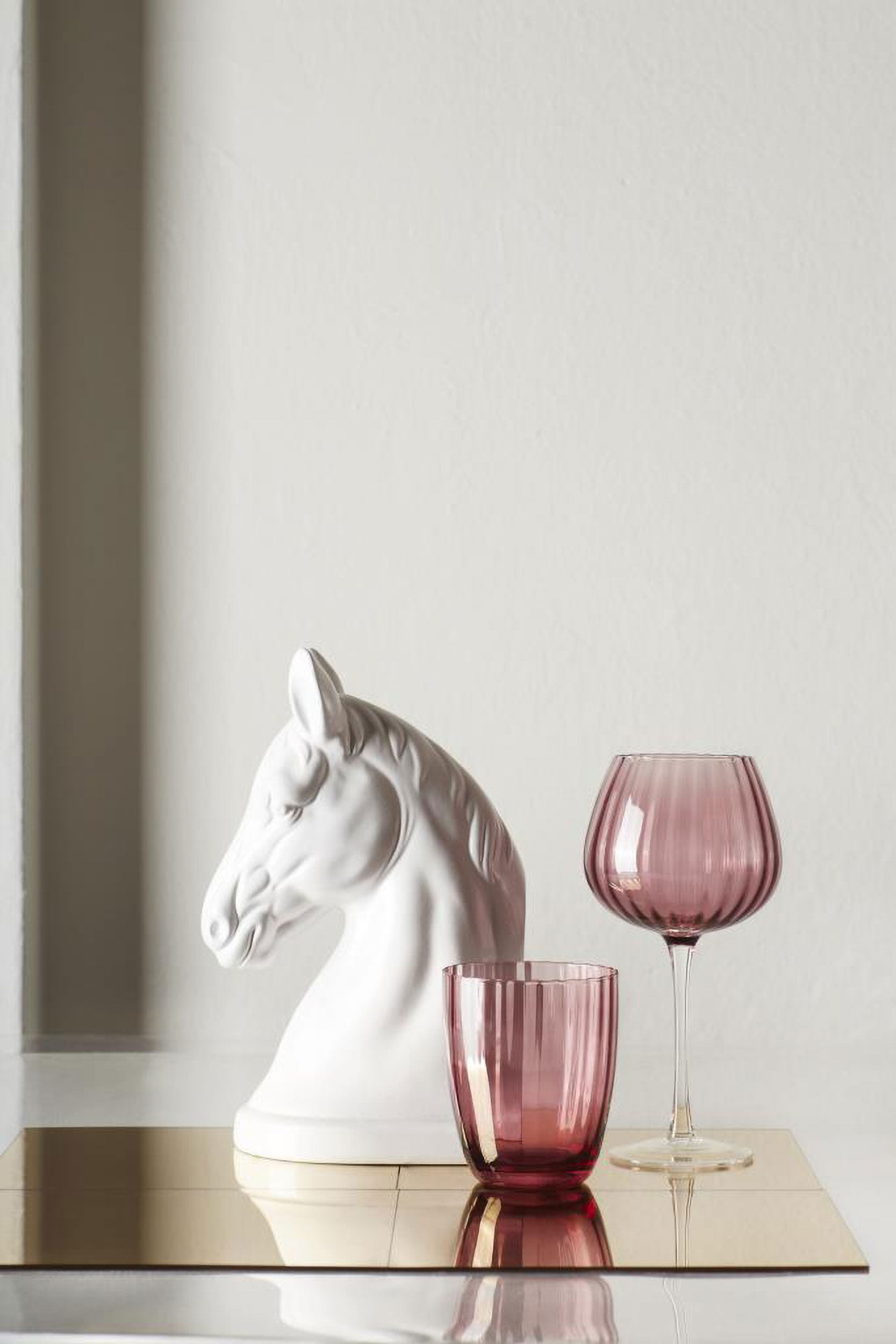 Set da 6, Bicchiere Rosa, Prismia - Vetro, 310 ml