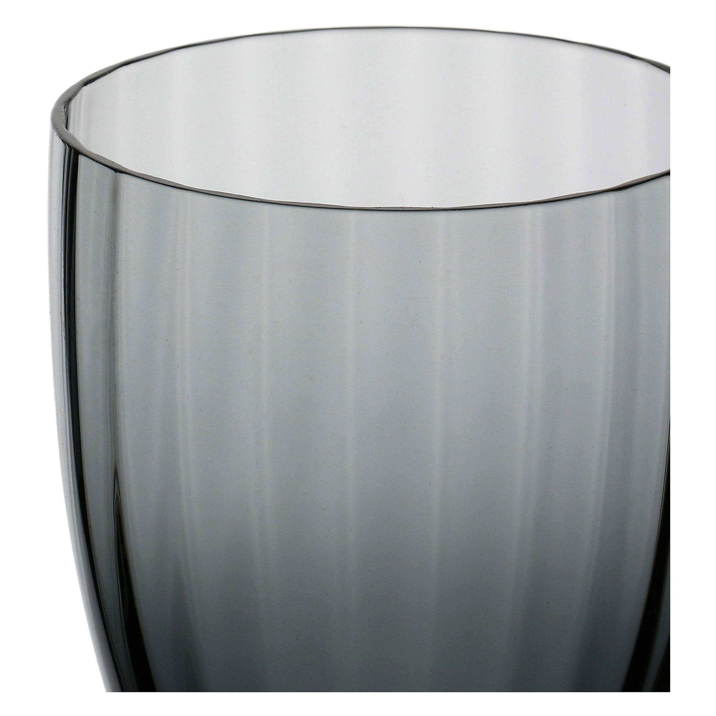 Set da 6, Bicchiere Grigio, Prismia - Vetro, 310 ml