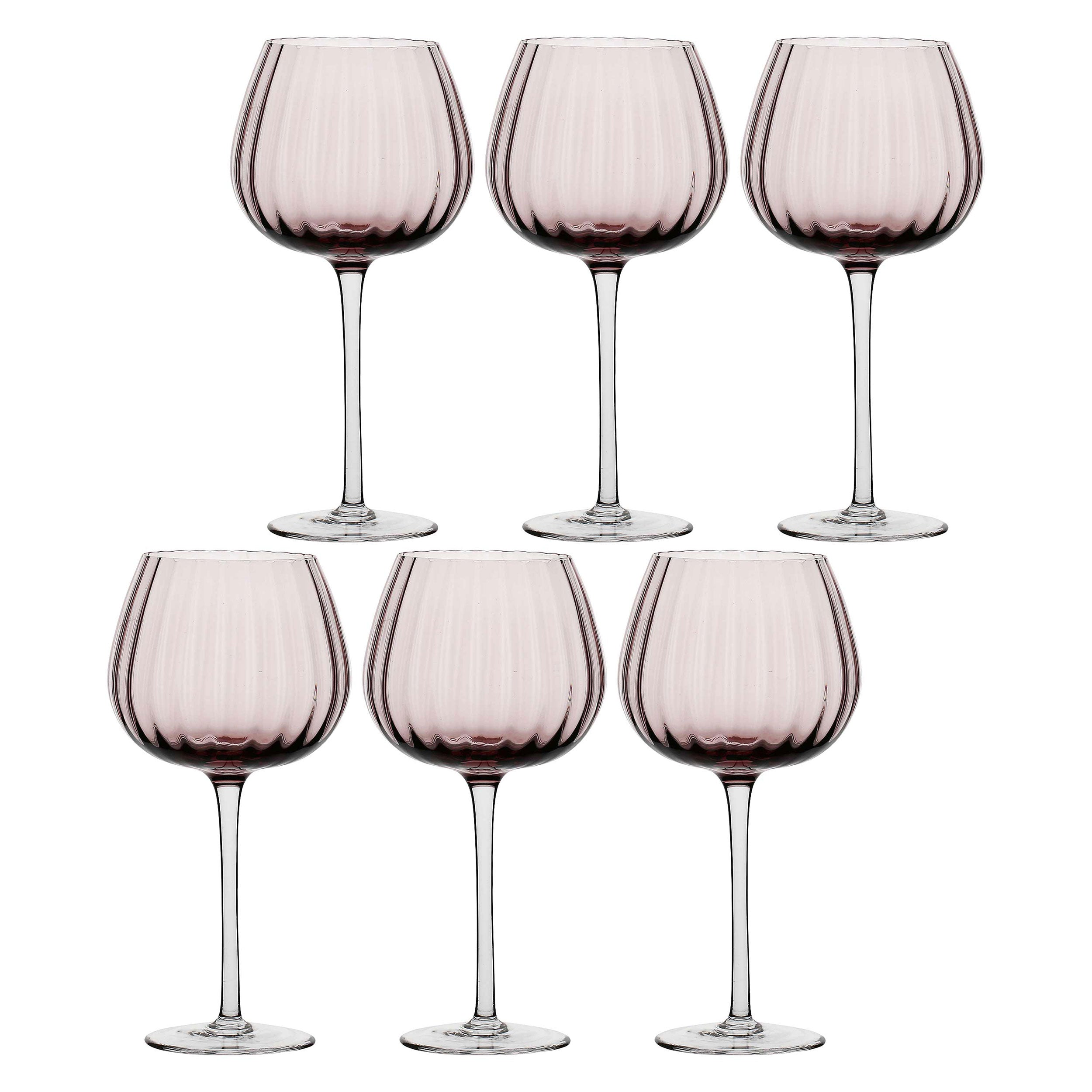 Set da 6, Calici, Prismia - Vetro, 460 ml