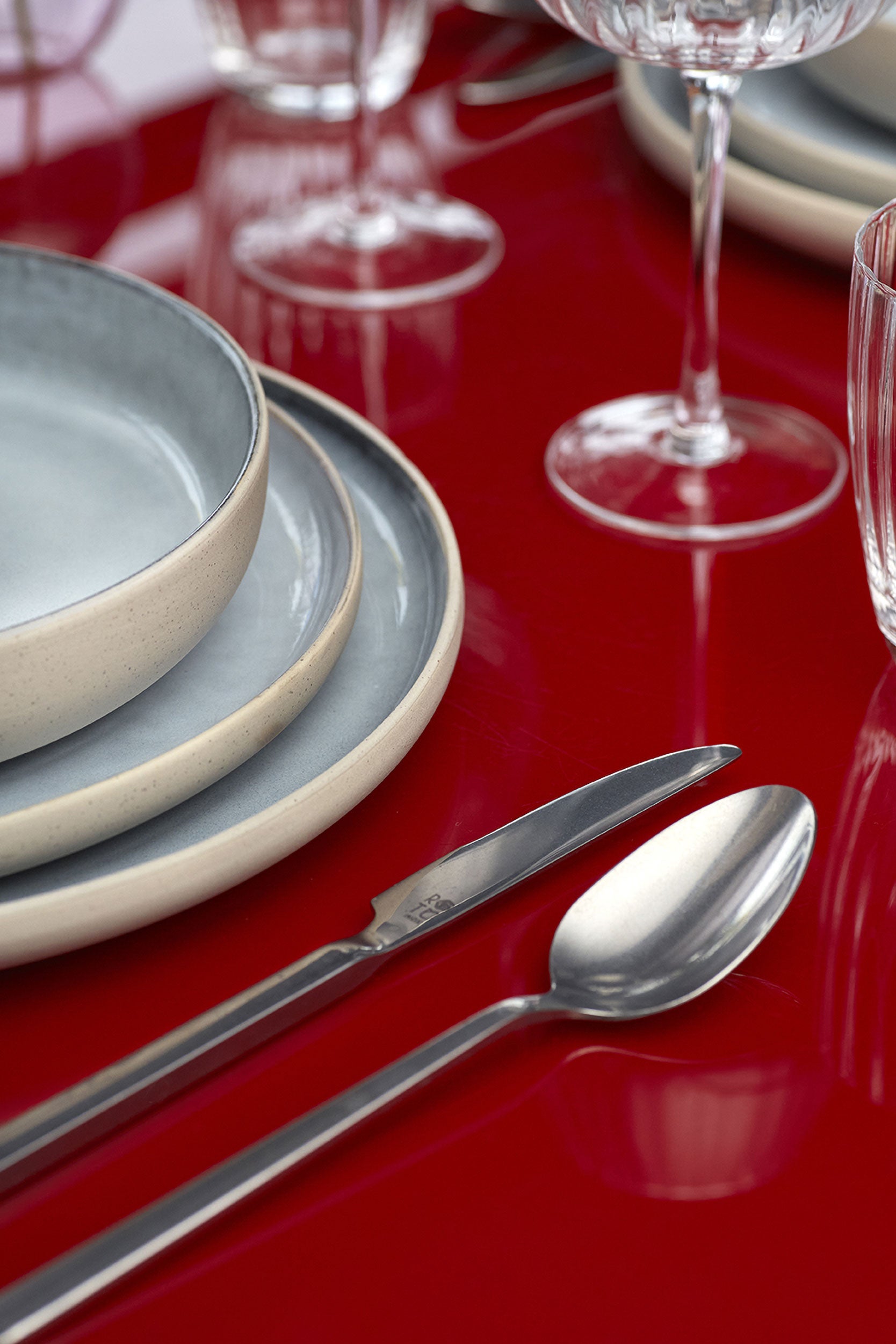 Set da 6, Piatto Fondo, Arpeggio - Stoneware