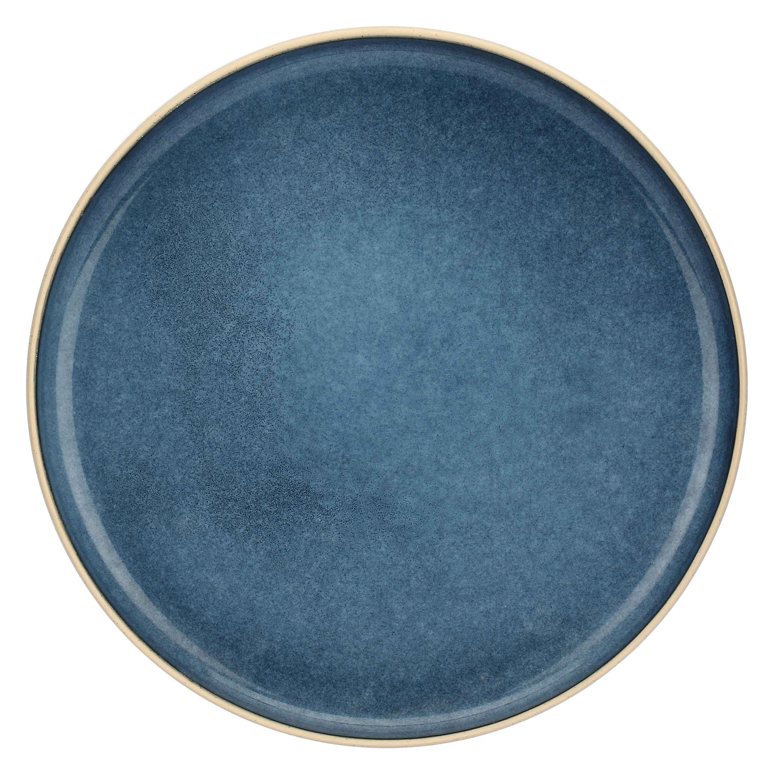 Set da 2, Blu Piatto Tondo, Arpeggio - Gres, 31 cm