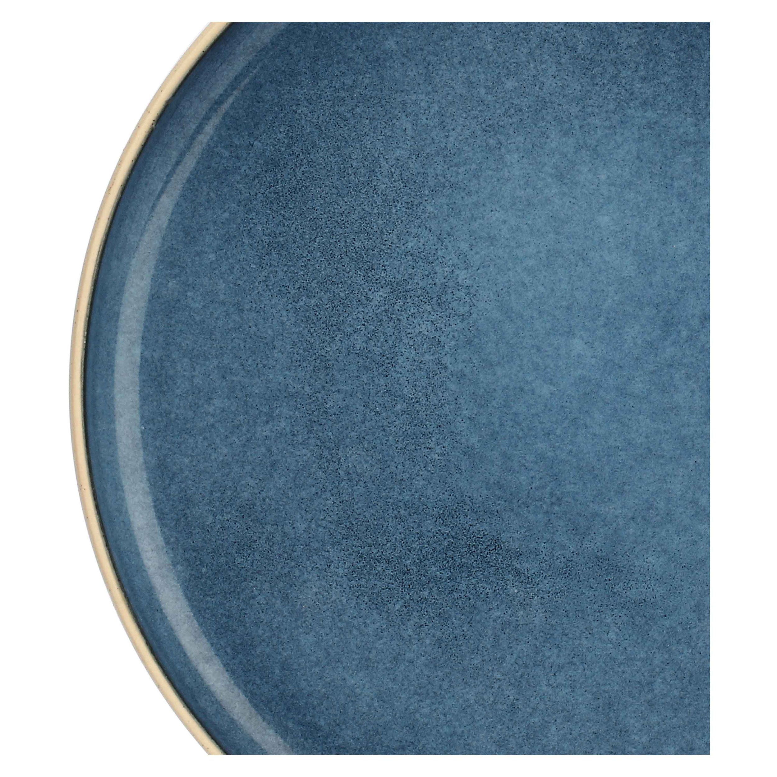 Set da 2, Blu Piatto Tondo, Arpeggio - Gres, 31 cm