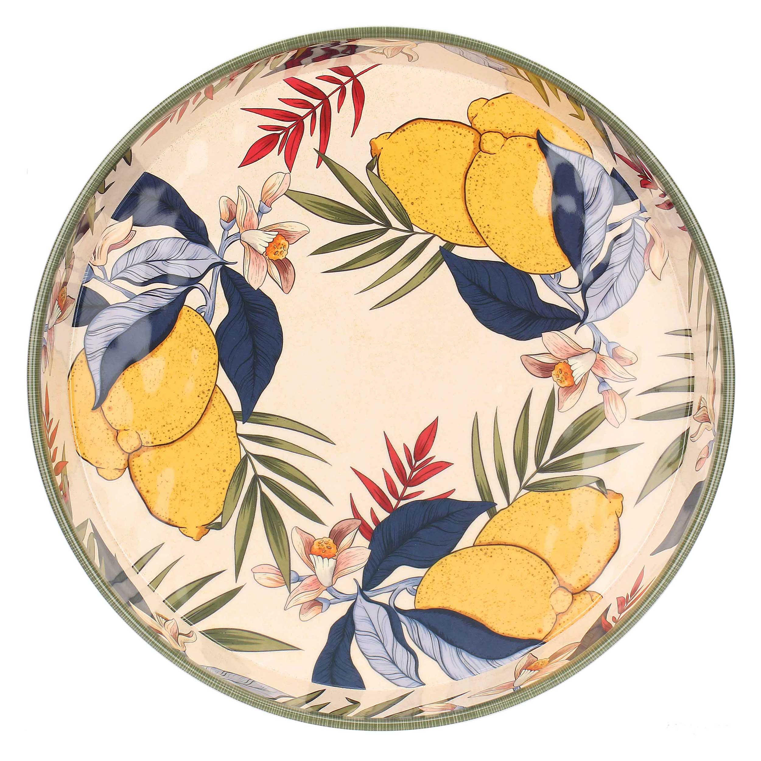 Vassoio Tondo Outdoor, Limu' - Melamina, 35cm